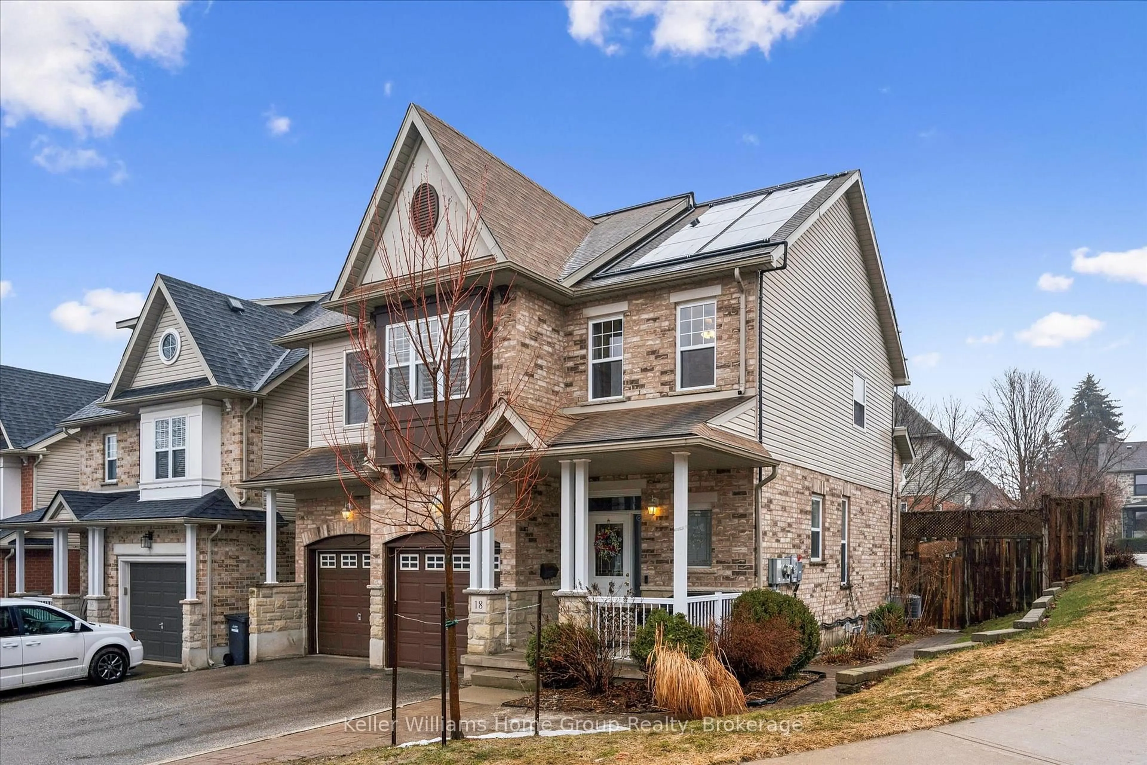 Home with brick exterior material, street for 18 Geddes Cres, Guelph Ontario N1G 5K7