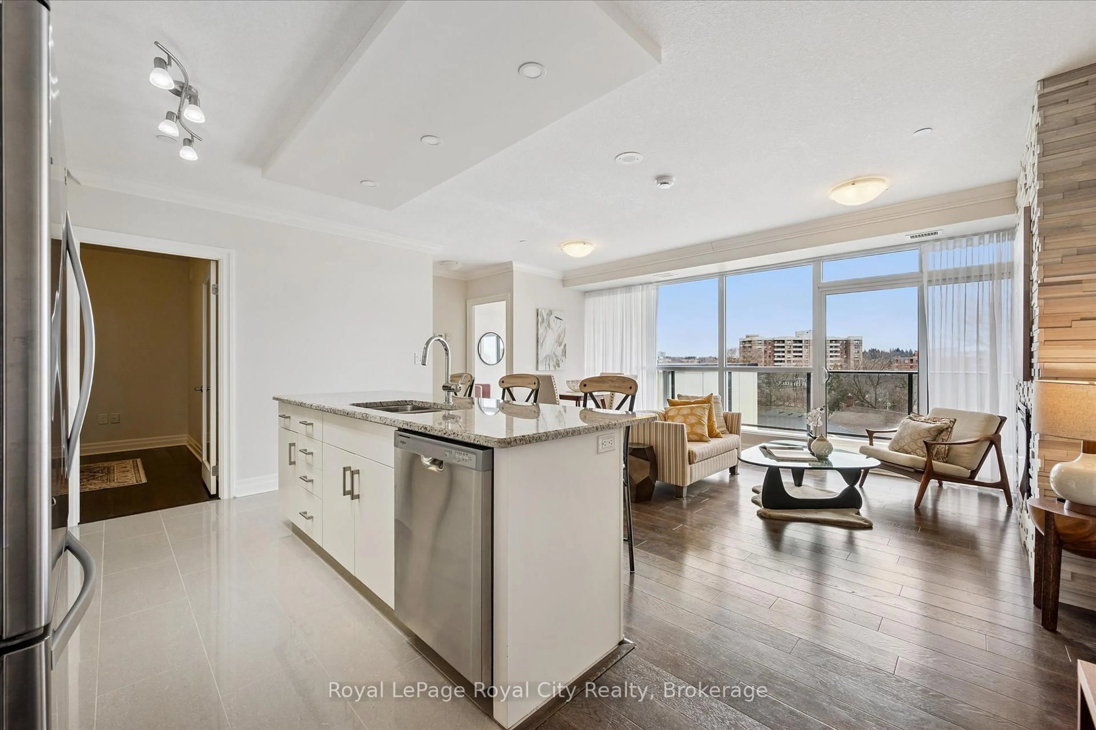 Open concept kitchen, unknown for 150 Wellington St #413, Guelph Ontario N1H 3R2