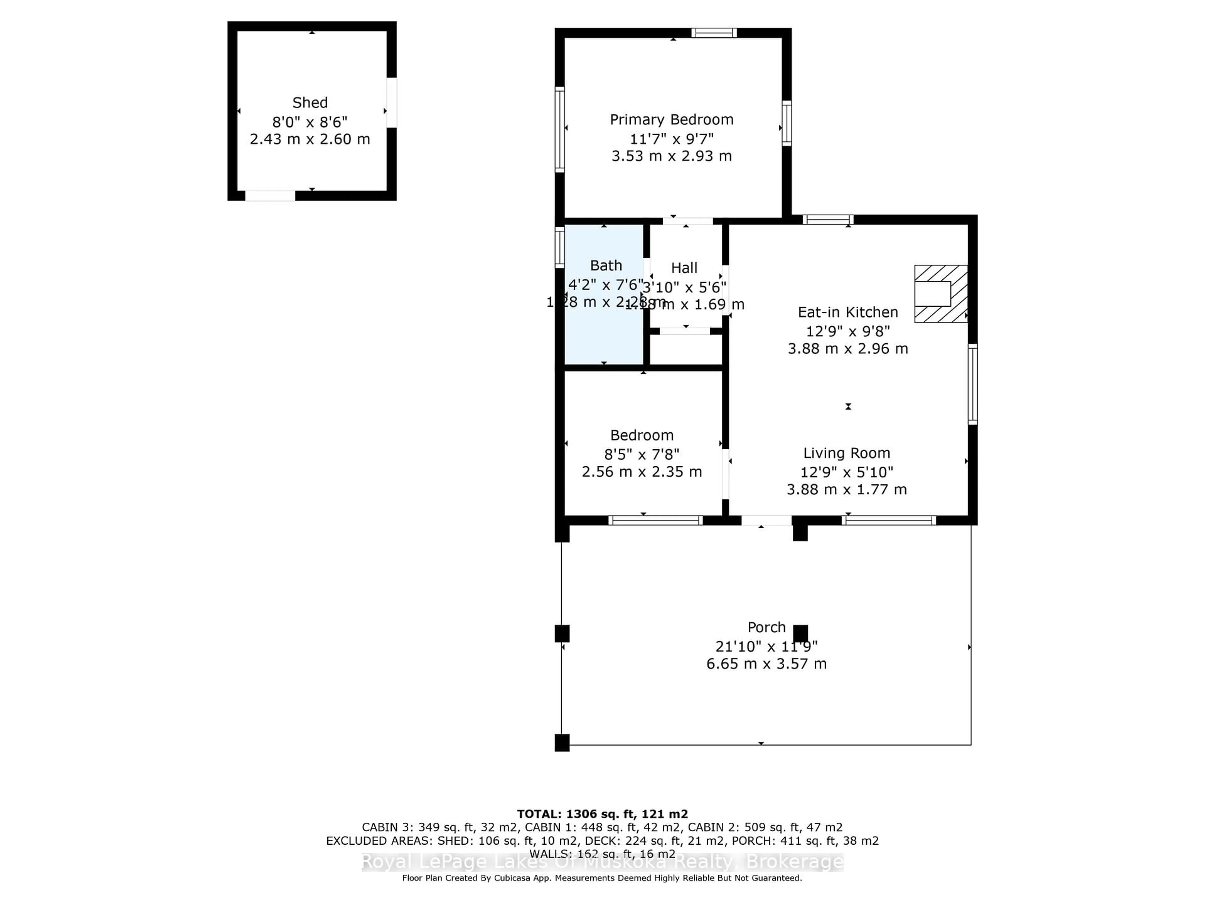 Floor plan for 1 Island 2SL Island, Gravenhurst Ontario P1P 1R1