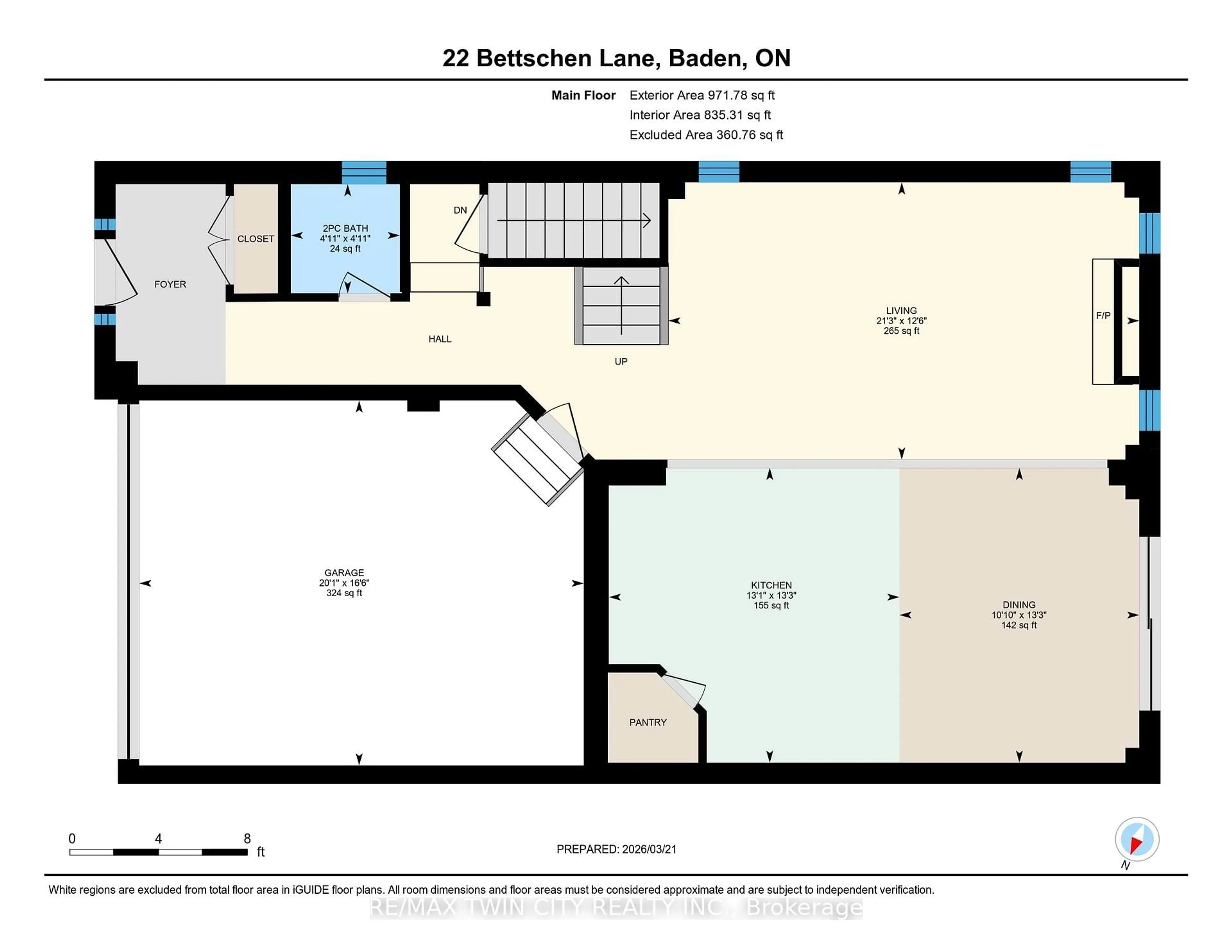 Floor plan for 22 Bettschen Lane, Wilmot Ontario N3A 0E1