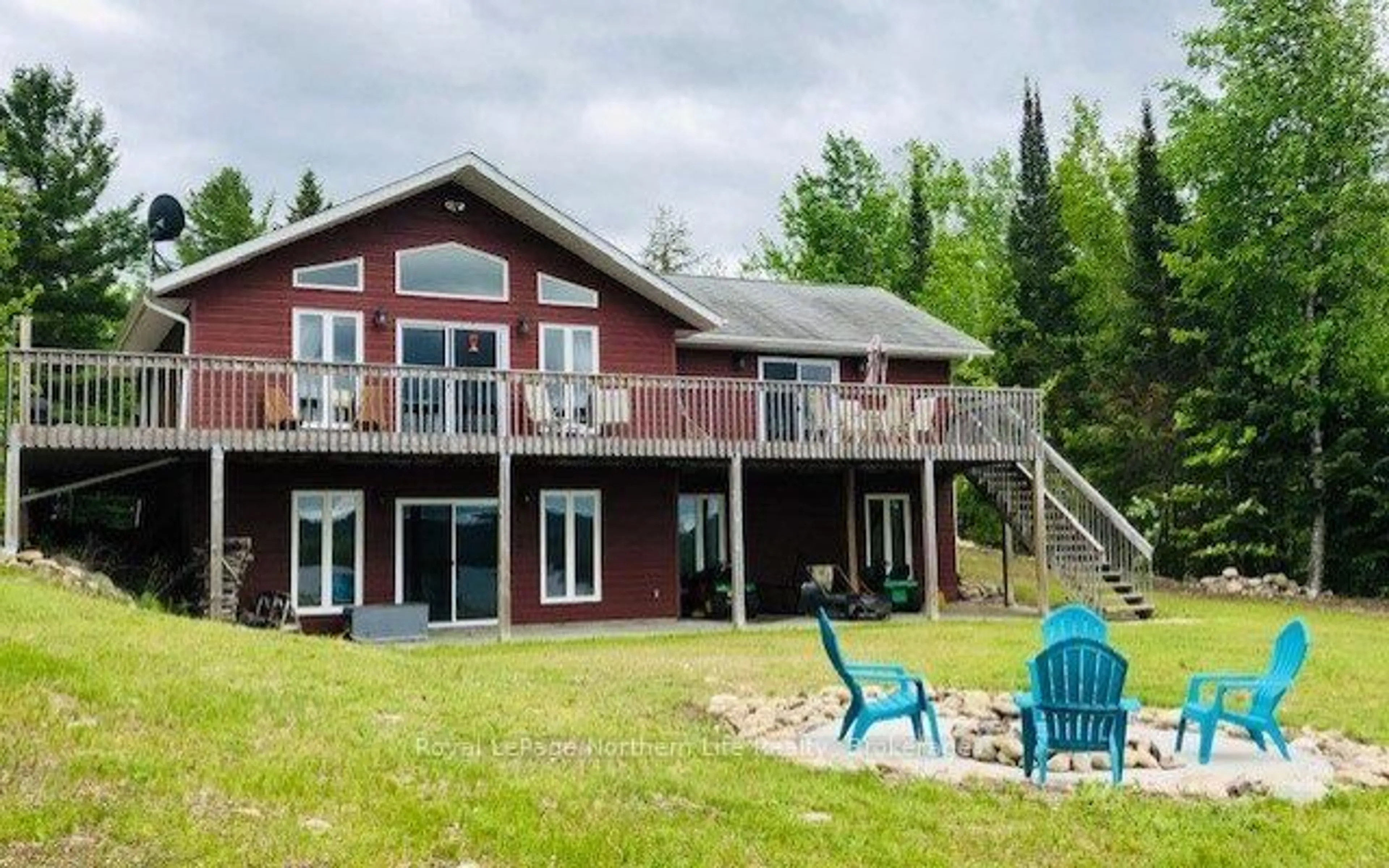 Patio, water/lake/river/ocean view for 1055E Argo Ru, Mattawan Ontario P0H 1V0