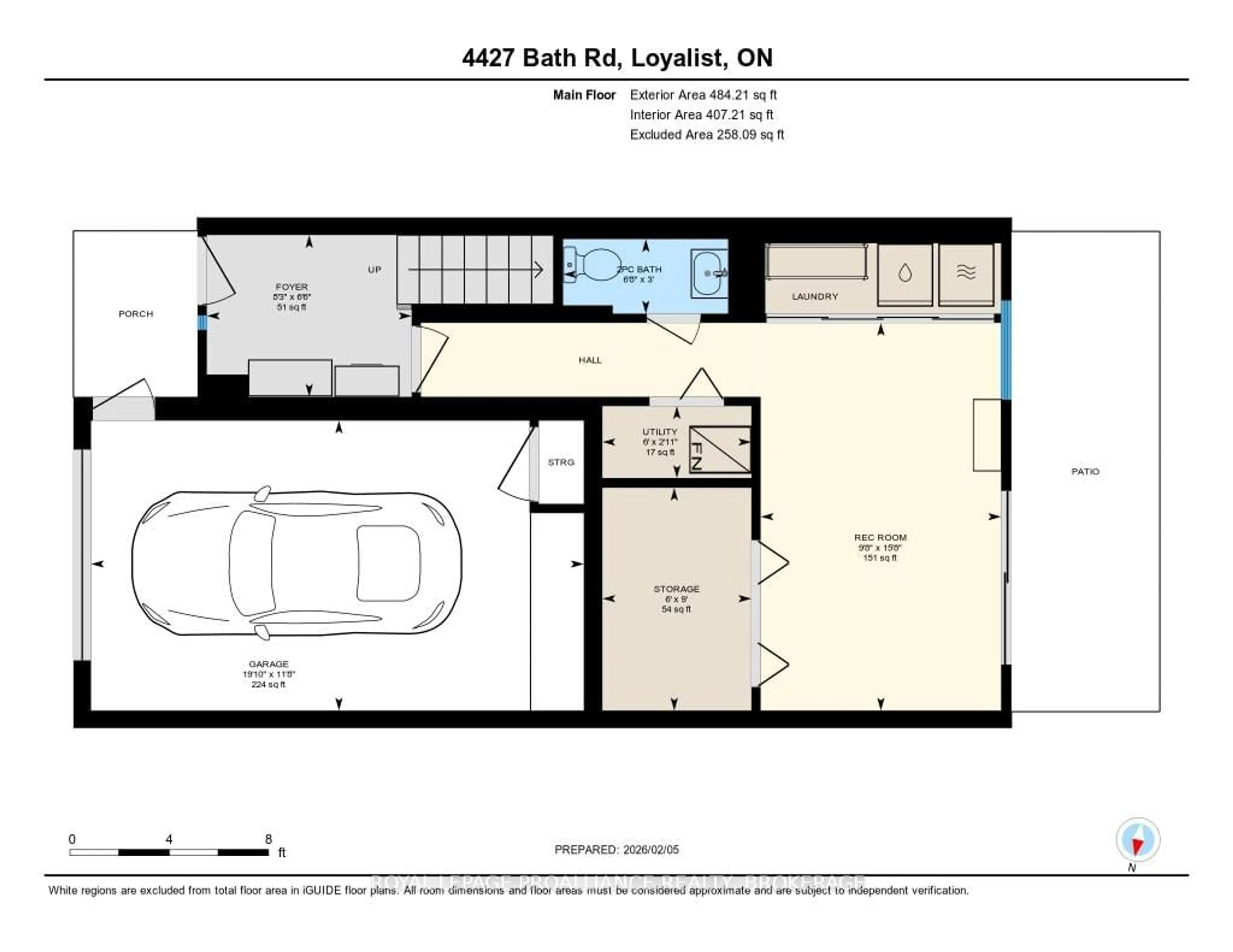 Floor plan for 4427 Bath Rd #1, Loyalist Ontario K7N 1A1