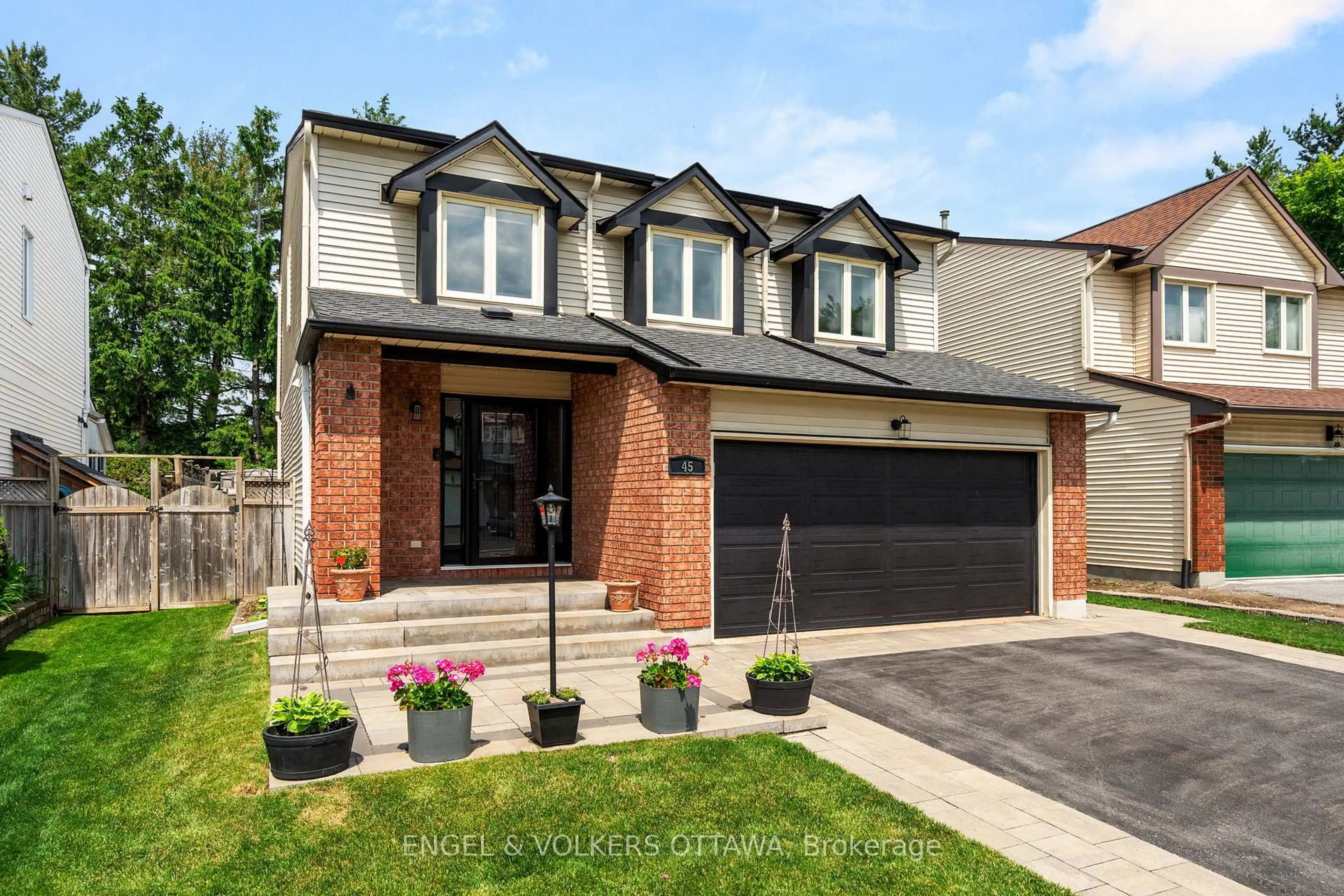 Home with brick exterior material, street for 45 Townsend Dr, Ottawa Ontario K2J 2T8
