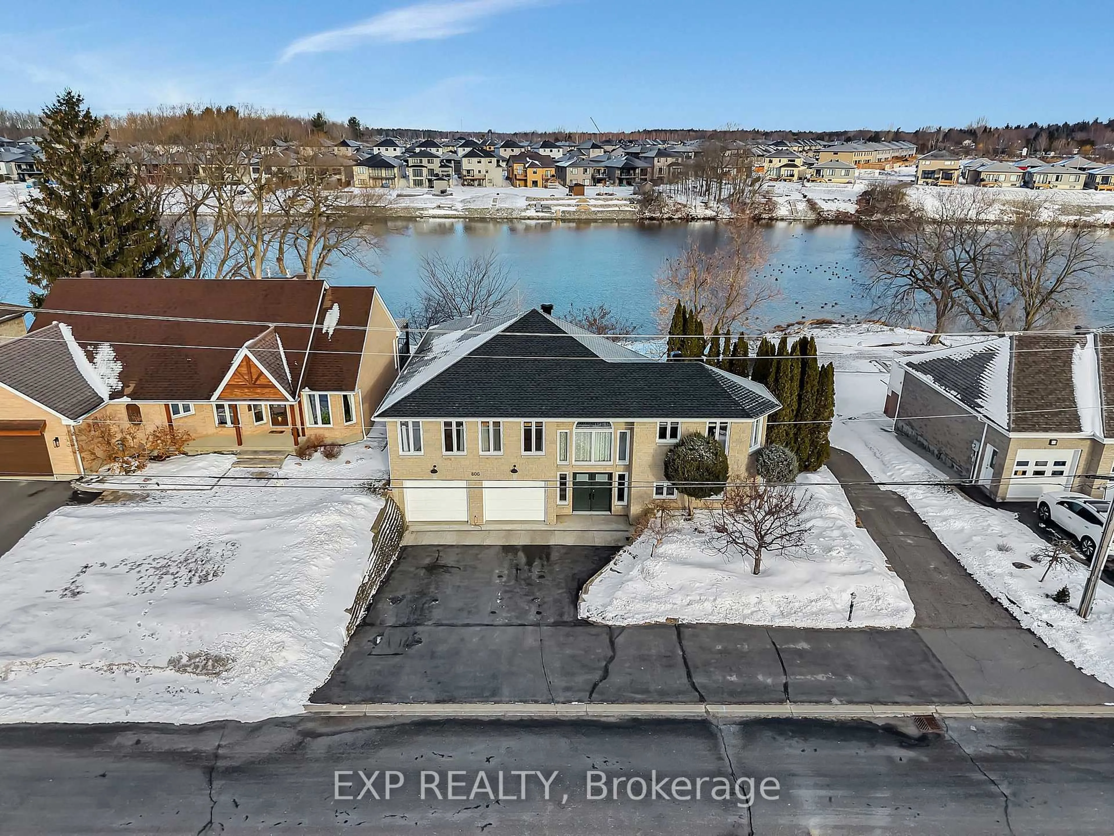 A pic from outside/outdoor area/front of a property/back of a property/a pic from drone, water/lake/river/ocean view for 806 Laval St, Casselman Ontario K0A 1M0
