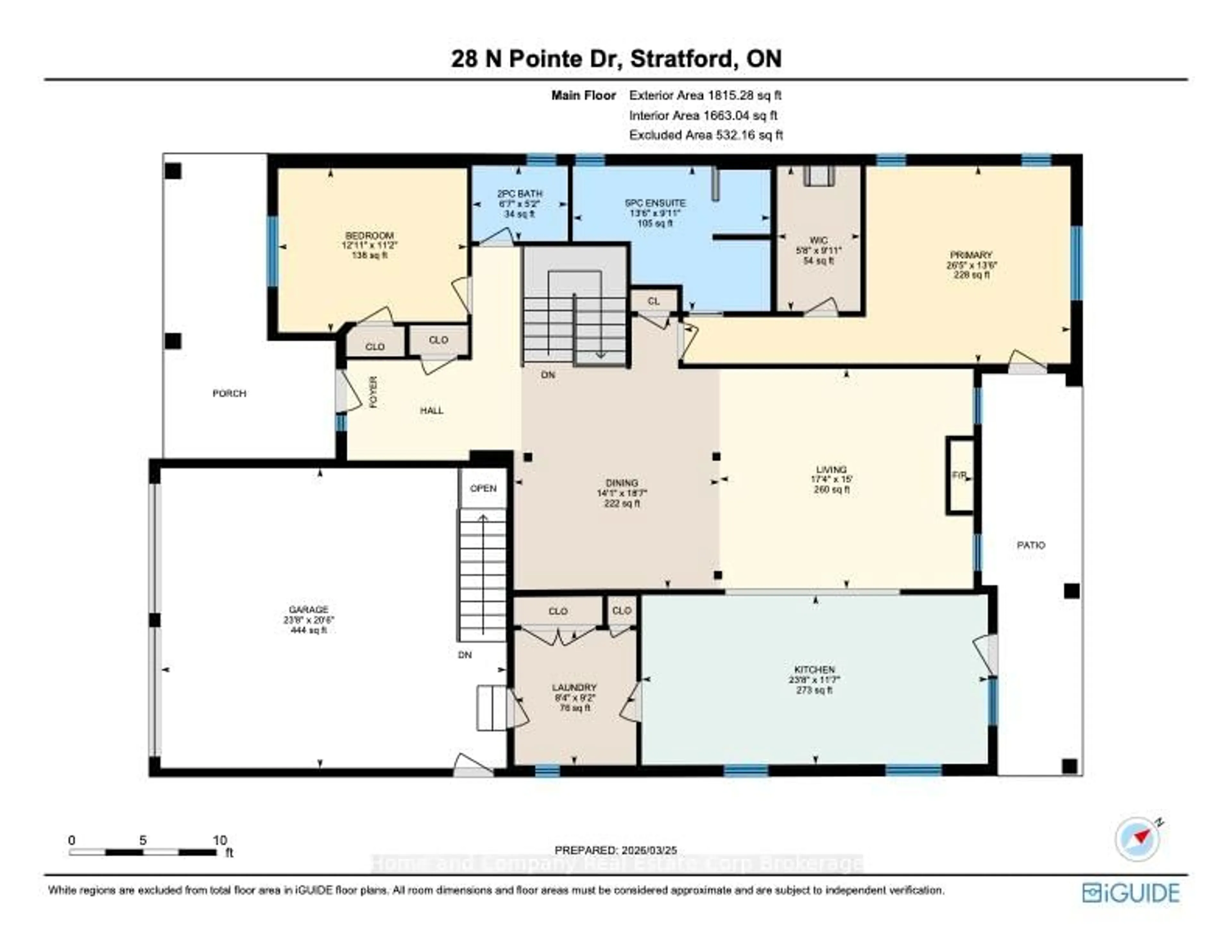 Floor plan for 28 North Pointe Dr, Stratford Ontario N5A 8C3