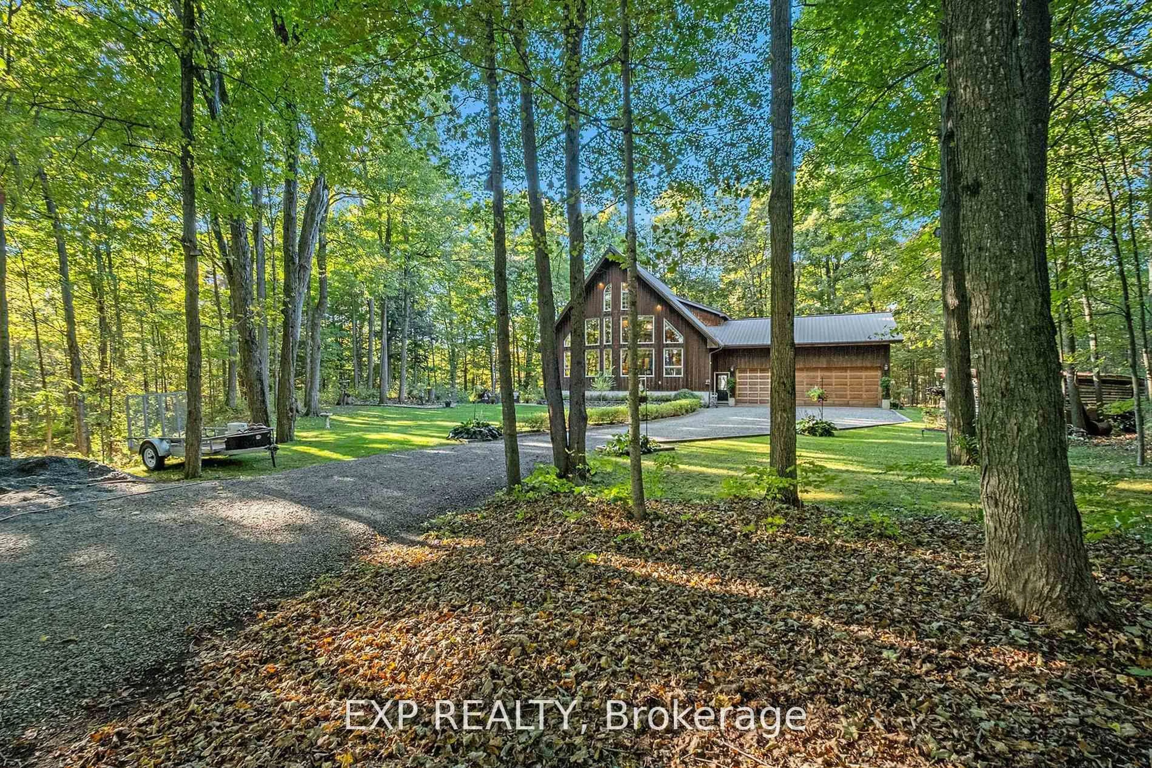 A pic from outside/outdoor area/front of a property/back of a property/a pic from drone, forest/trees view for 325 Haskins Rd, North Grenville Ontario K0G 1N0