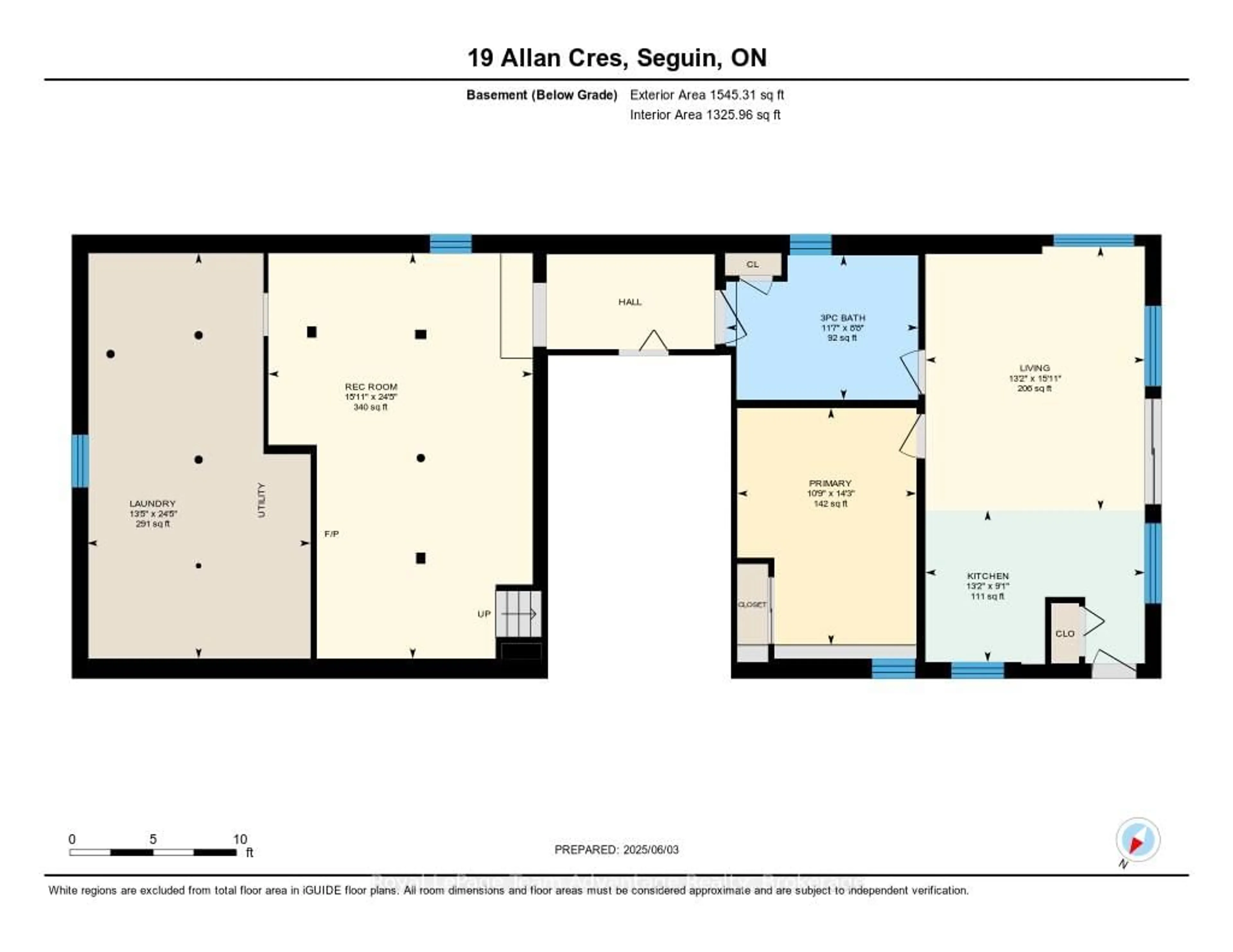 Floor plan for 19 Allan Cres, Seguin Ontario P2A 2W8