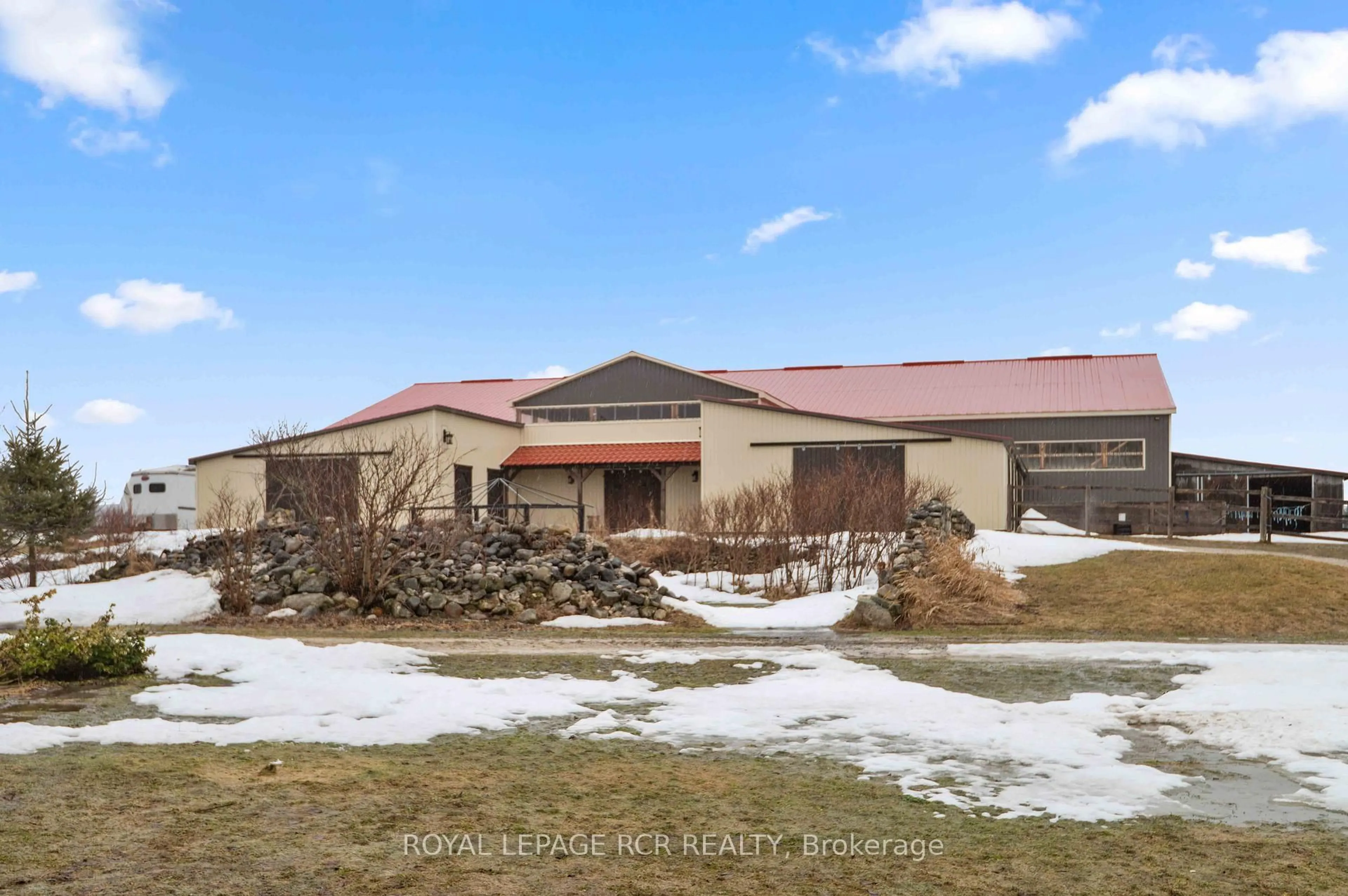 A pic from outside/outdoor area/front of a property/back of a property/a pic from drone, building for 773367 10 Highway, Grey Highlands Ontario N0C 1L0