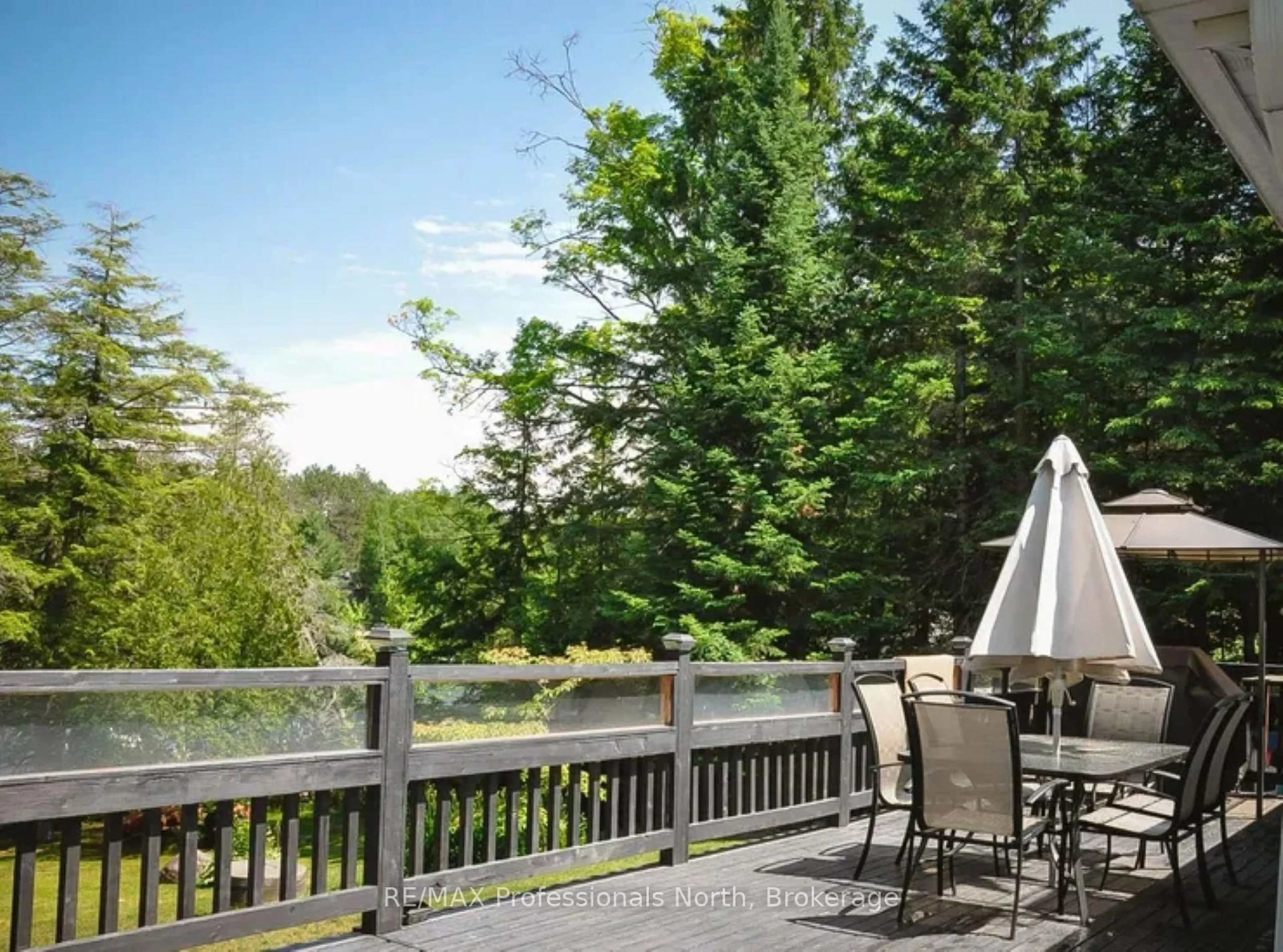 Patio, forest/trees view for 1054 Grace River Rd, Highlands East Ontario K0L 1M0