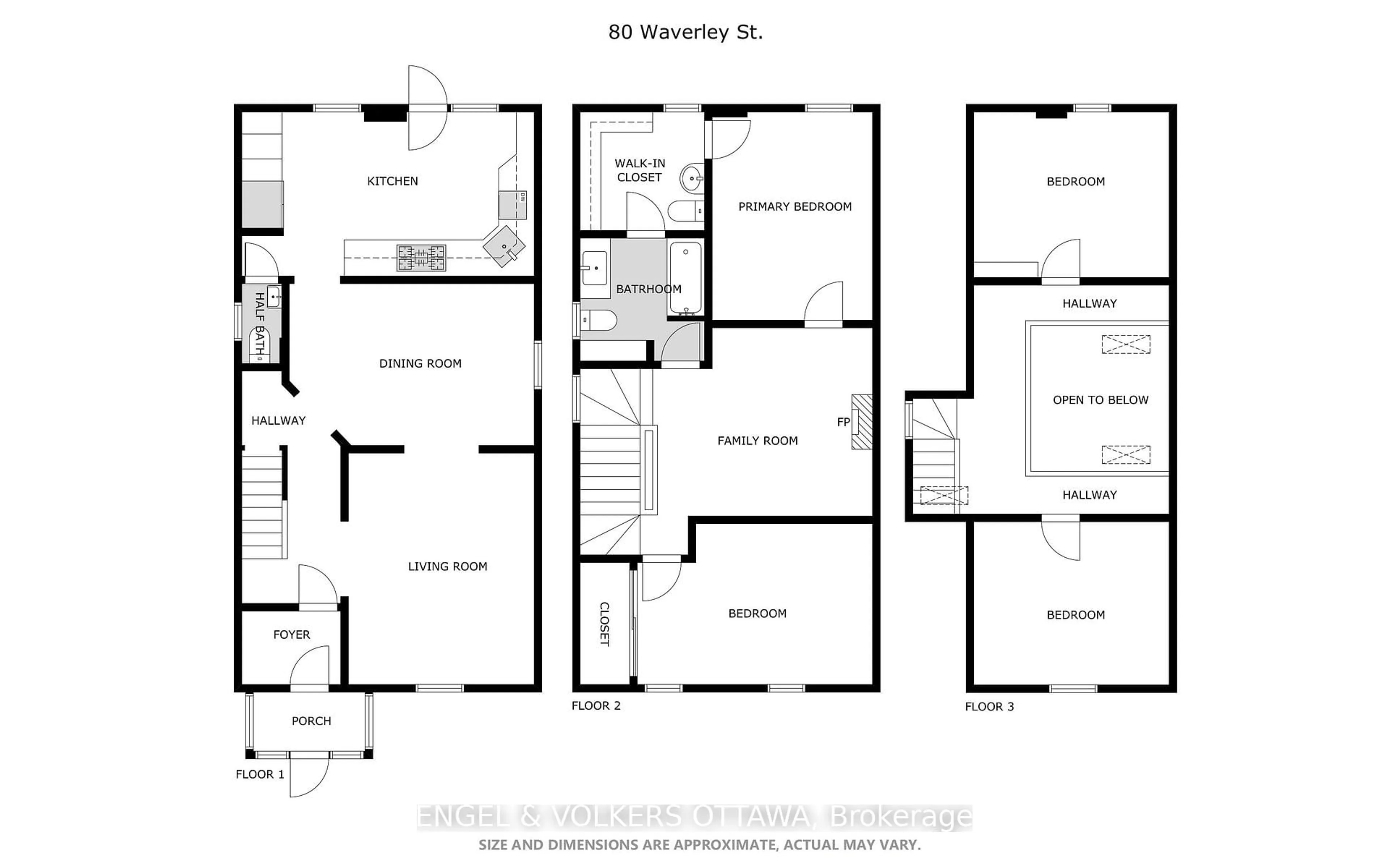 Floor plan for 80 Waverley St, Ottawa Ontario K2P 0V2