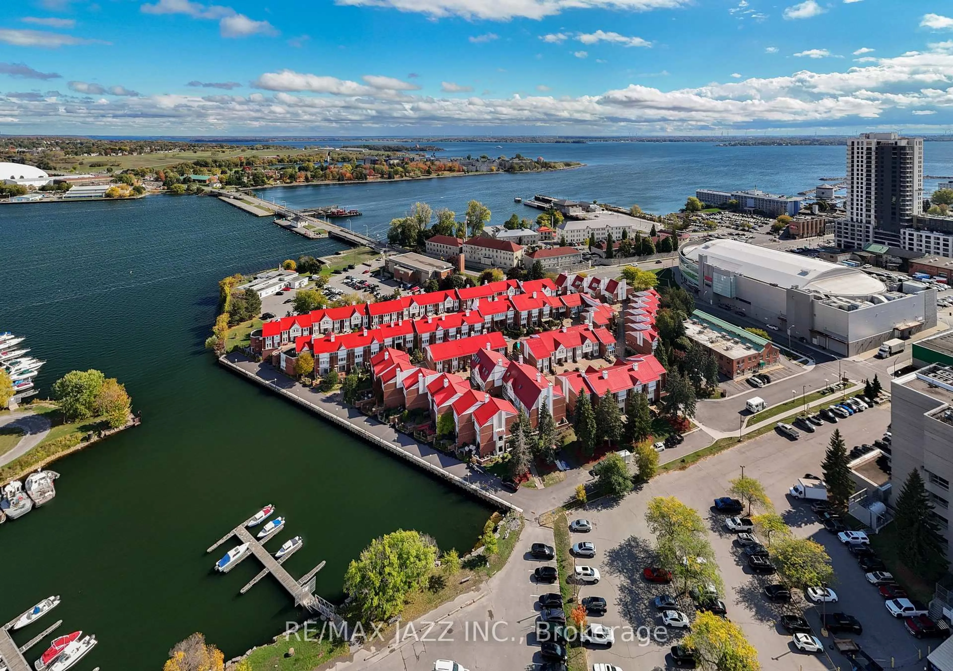 A pic from outside/outdoor area/front of a property/back of a property/a pic from drone, water/lake/river/ocean view for 1 Place D'armes #48, Kingston Ontario K7K 6S2