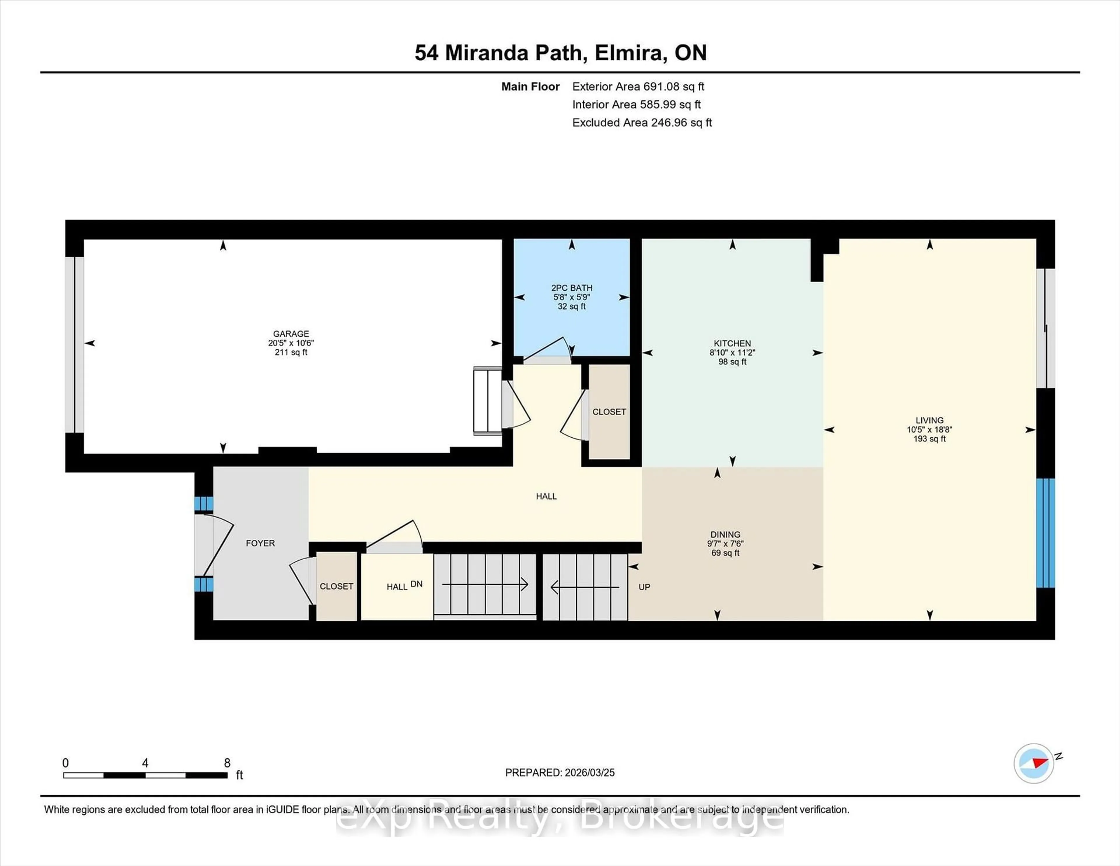 Floor plan for 54 Miranda Path, Woolwich Ontario N3B 0A1