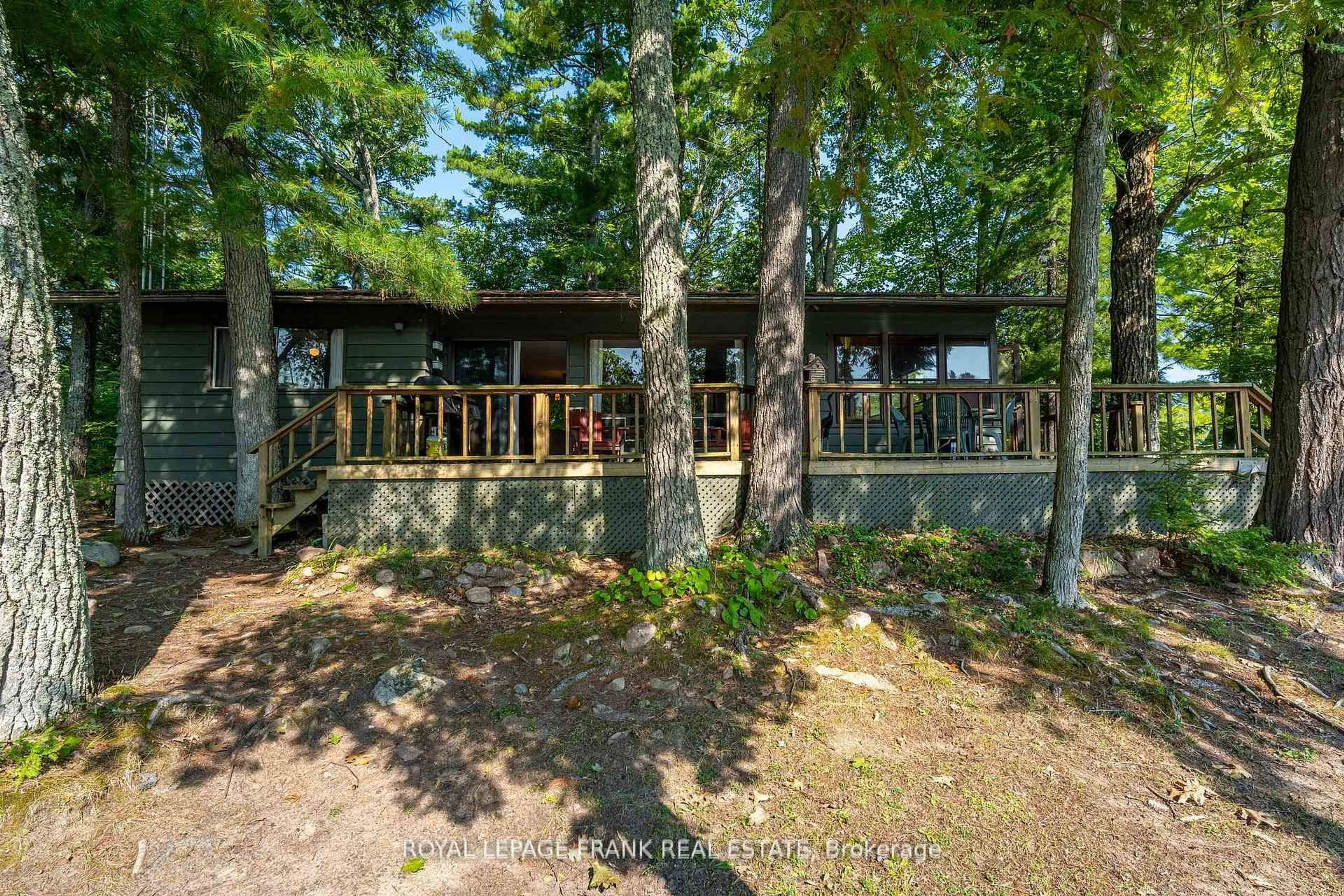 A pic from outside/outdoor area/front of a property/back of a property/a pic from drone, forest/trees view for 428 & 430 Island 7 Stoney Lake, Douro-Dummer Ontario K0L 2H0
