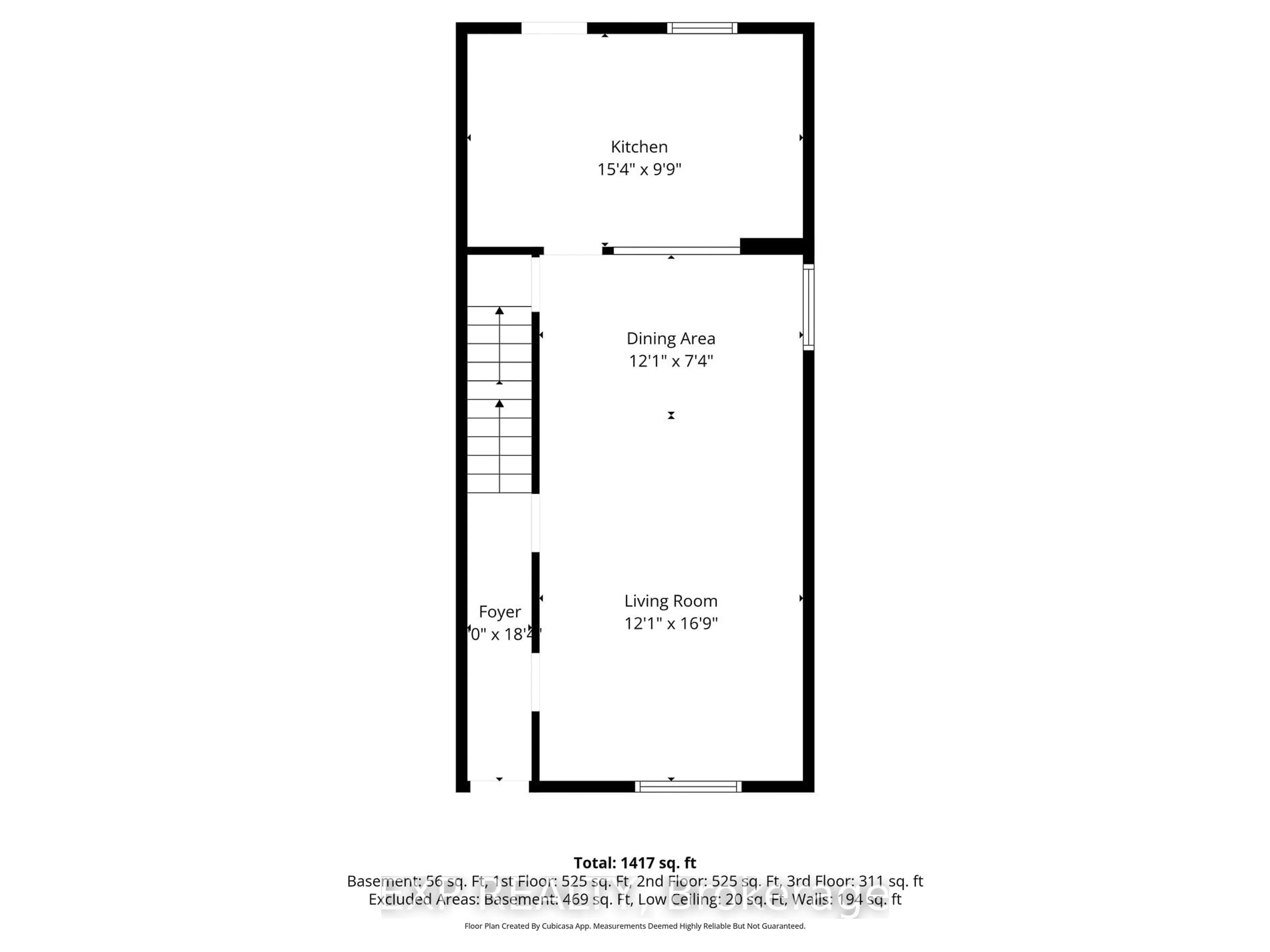 Floor plan for 204 Sherman Ave, Hamilton Ontario L8L 6M9