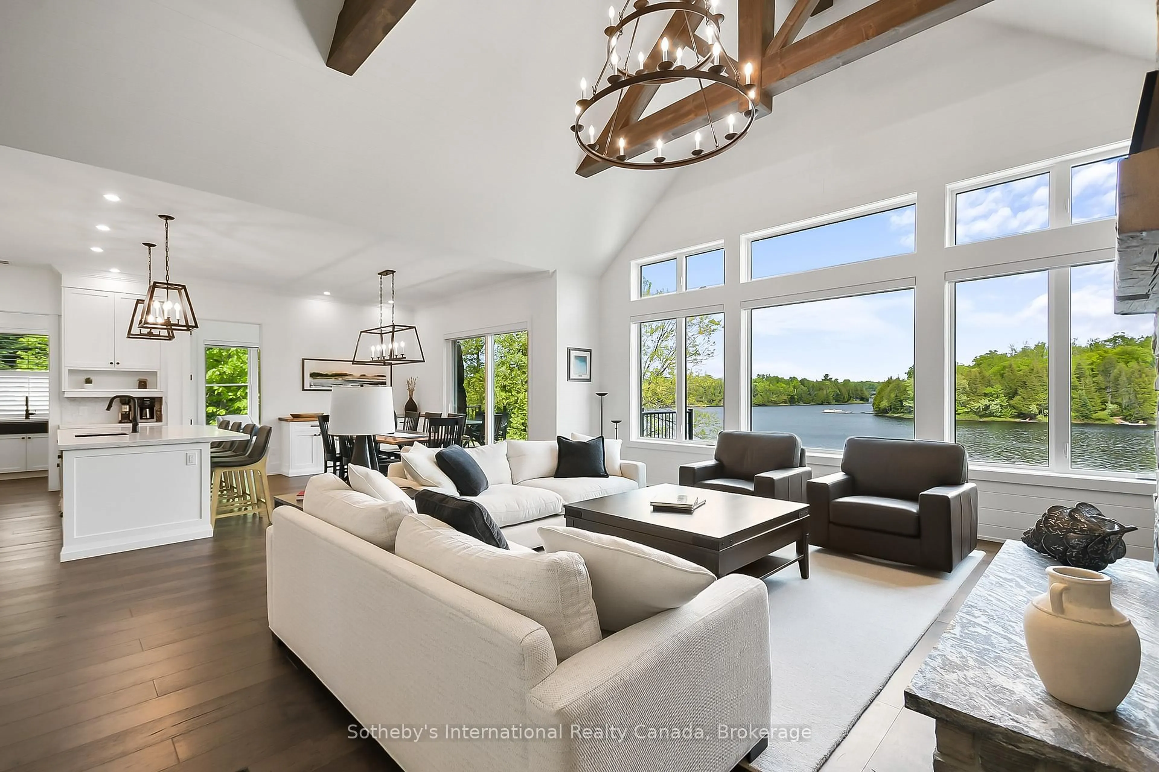 Living room with furniture, unknown for 19 Bears Paw, Whitestone Ontario P0A 1G0