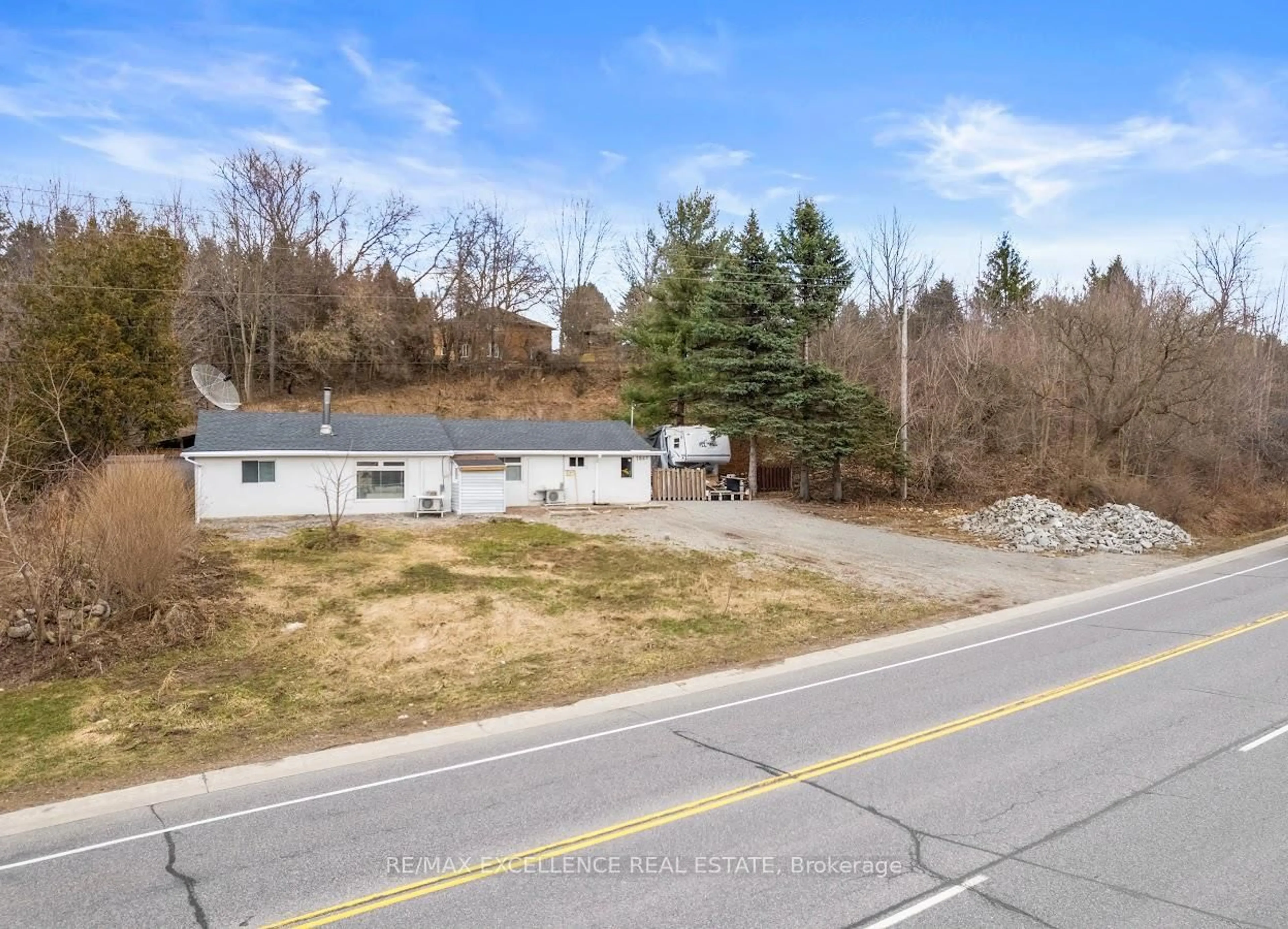A pic from outside/outdoor area/front of a property/back of a property/a pic from drone, street for 1867 Brantford Highway, North Dumfries Ontario N1R 5S6