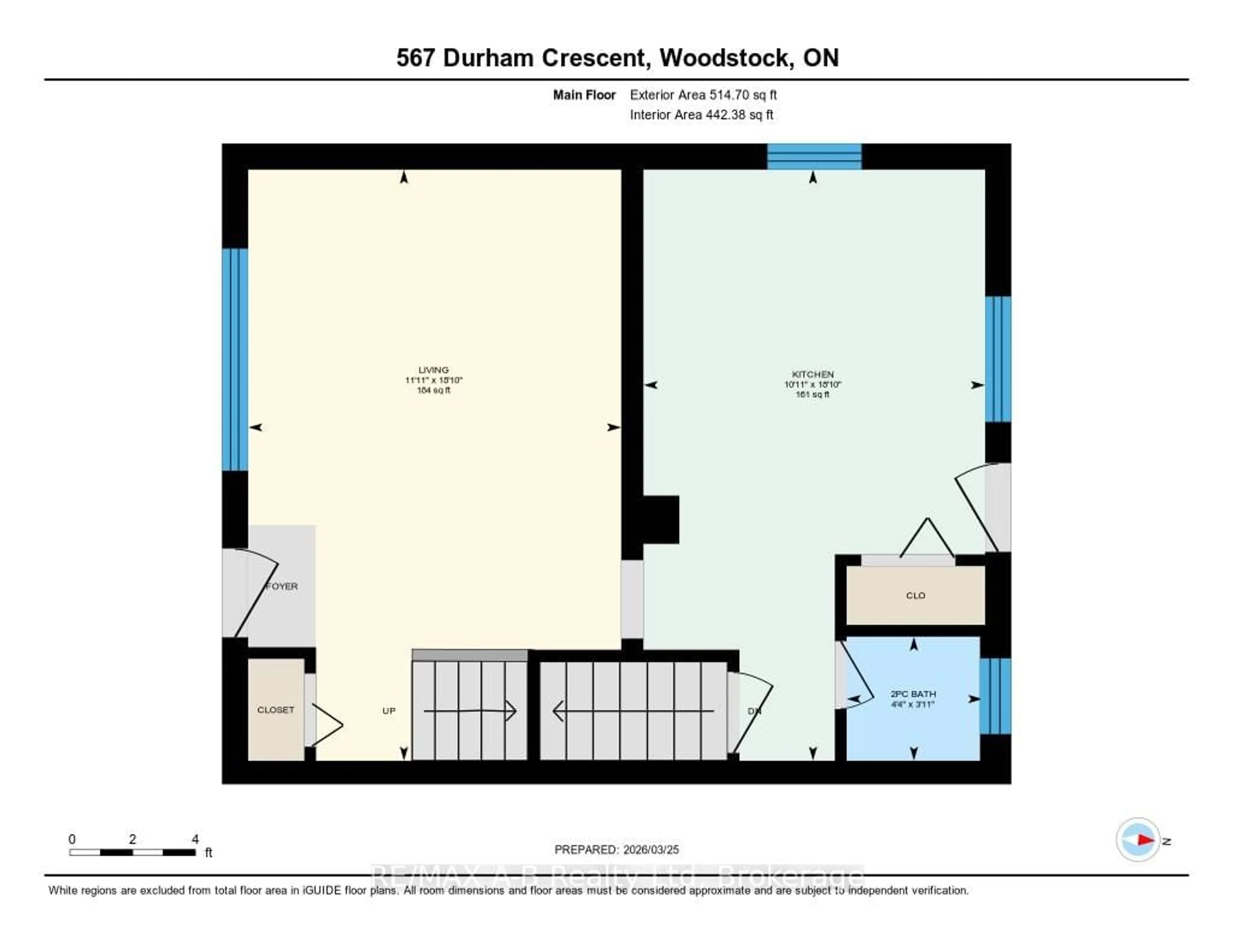 Floor plan for 567 Durham Cres, Woodstock Ontario N4S 5X4