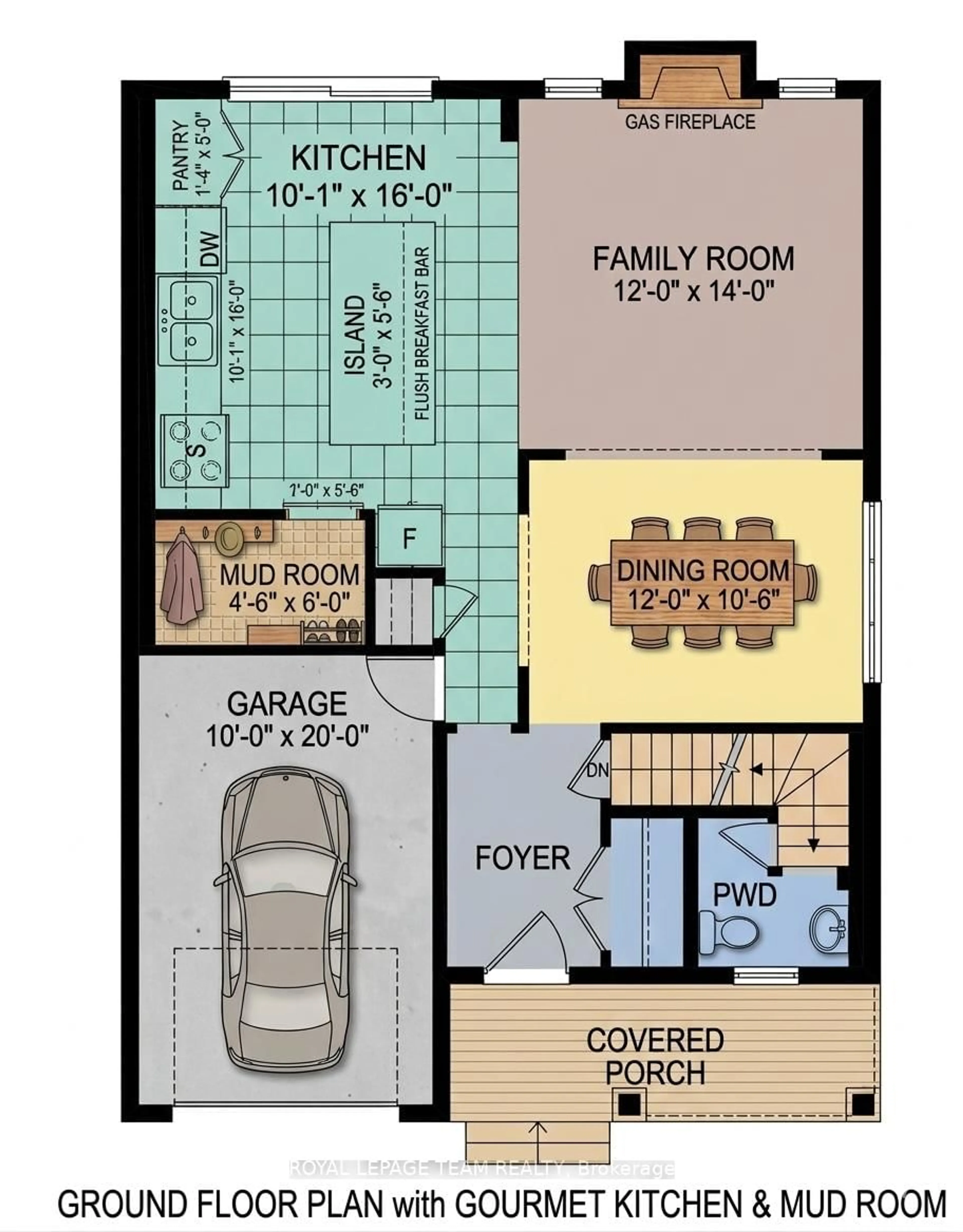 Floor plan for 223 Turnbuckle Cres, Ottawa Ontario K2J 7B7