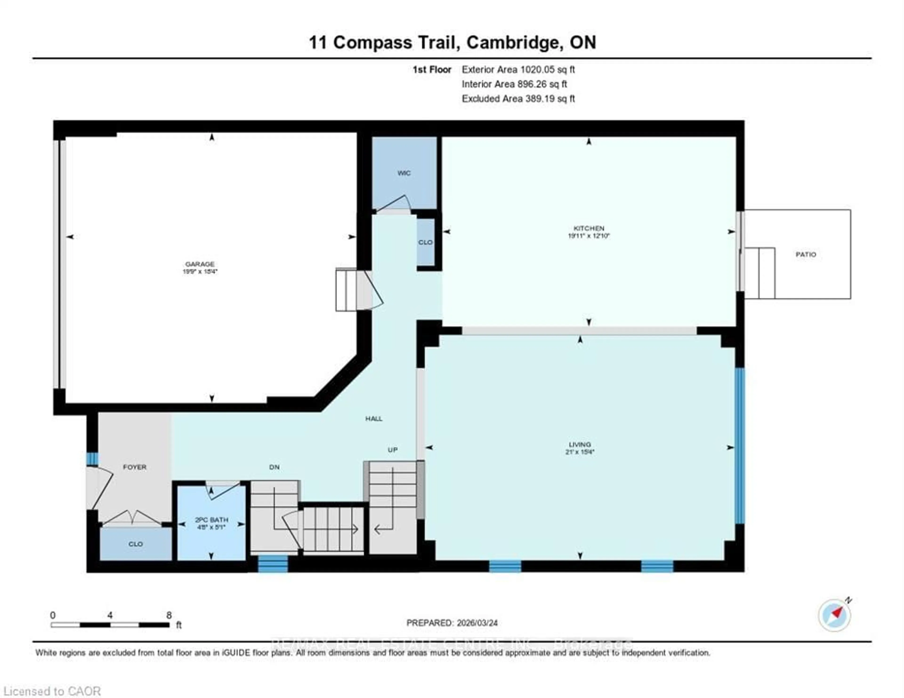 Floor plan for 11 Compass Tr, Cambridge Ontario N3E 0B7