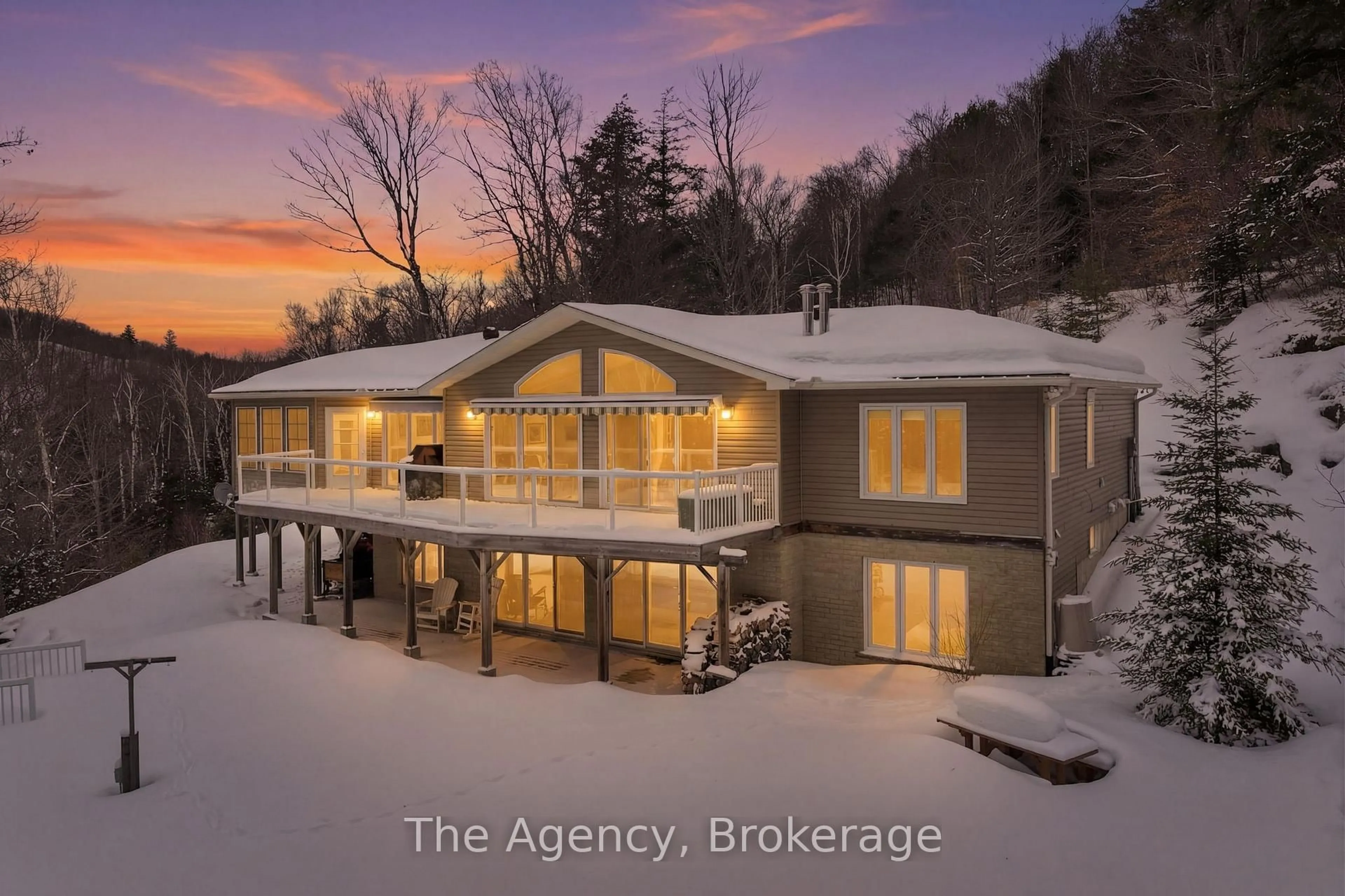 A pic from outside/outdoor area/front of a property/back of a property/a pic from drone, building for 1132 Trapline Tr, Dysart et al Ontario K0M 1S0