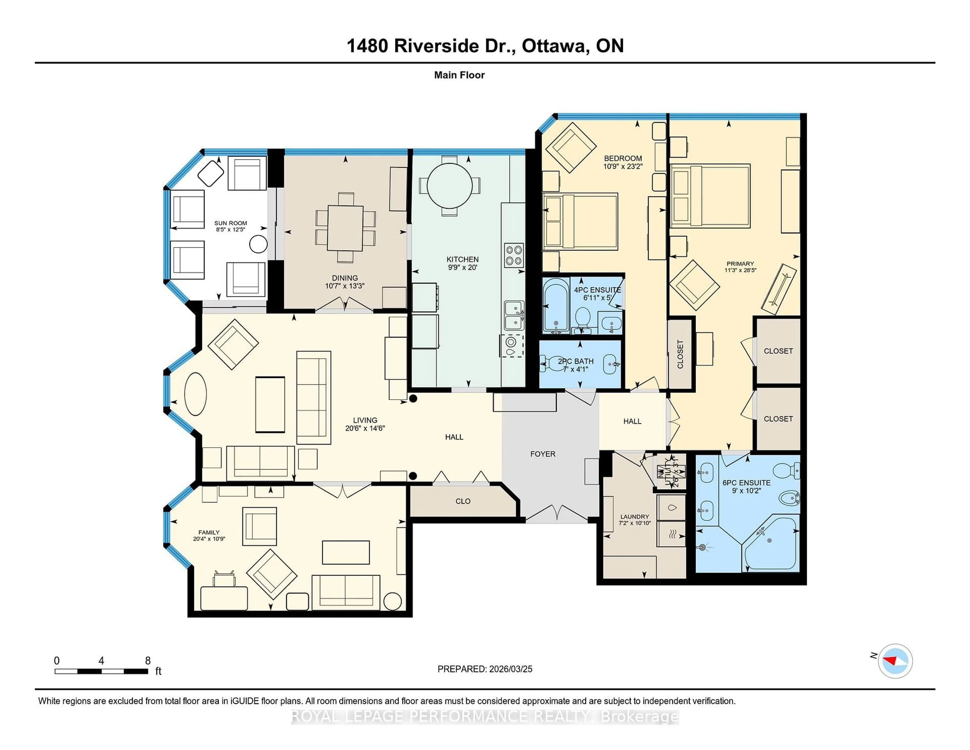 Floor plan for 1480 Riverside Dr #2002, Ottawa Ontario K1G 5H2