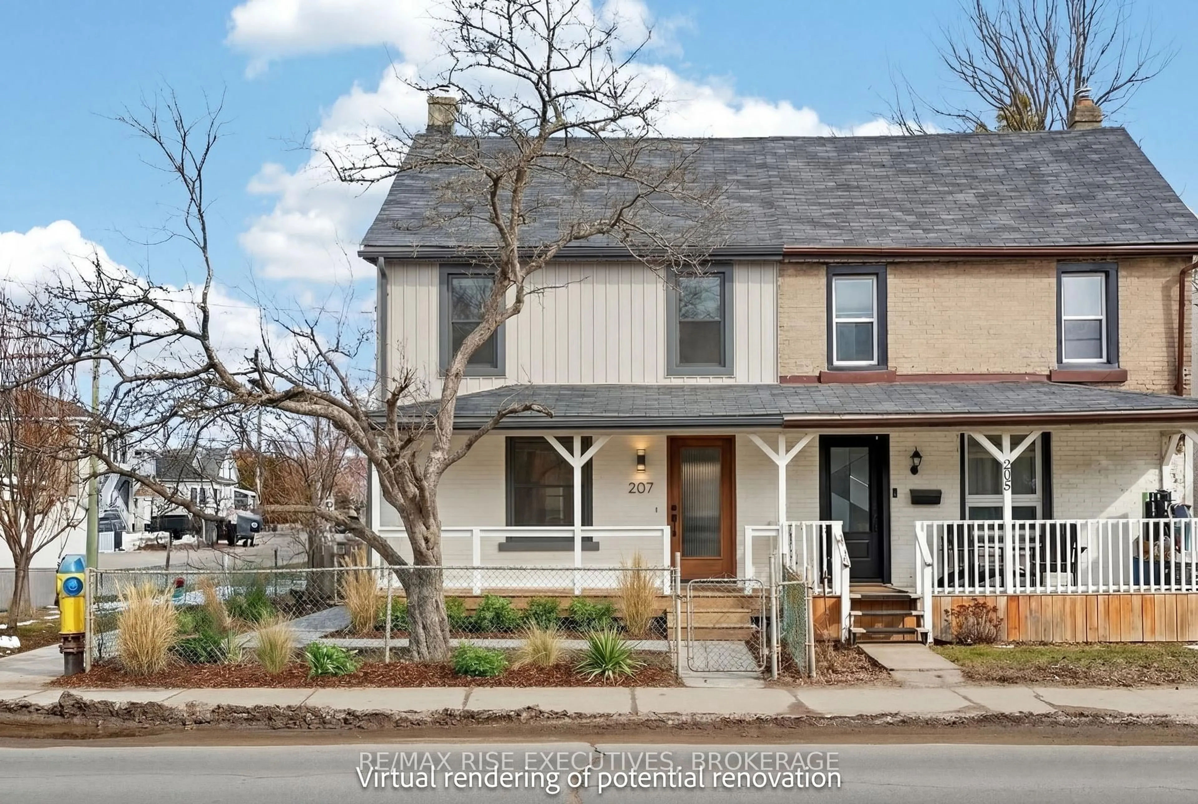 Home with vinyl exterior material, street for 207 Concession St, Kingston Ontario K7K 2B4