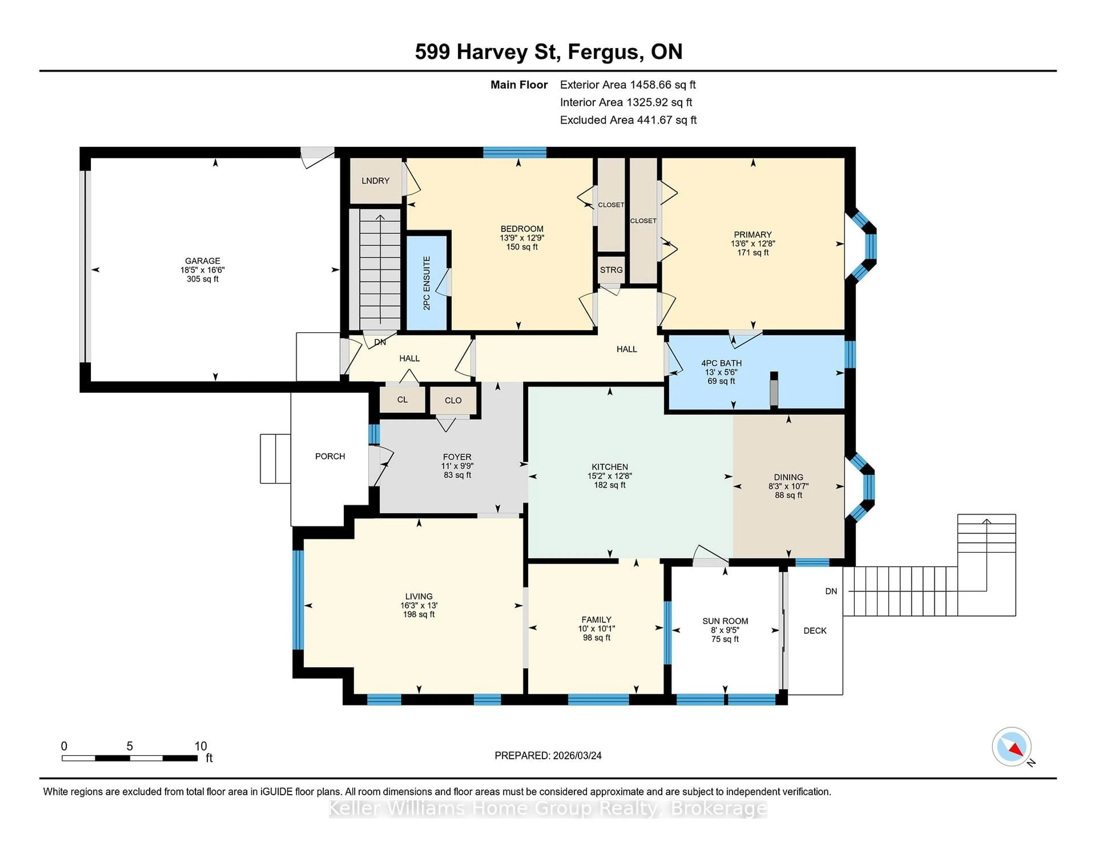 Floor plan for 599 Harvey St, Centre Wellington Ontario N1M 3J4