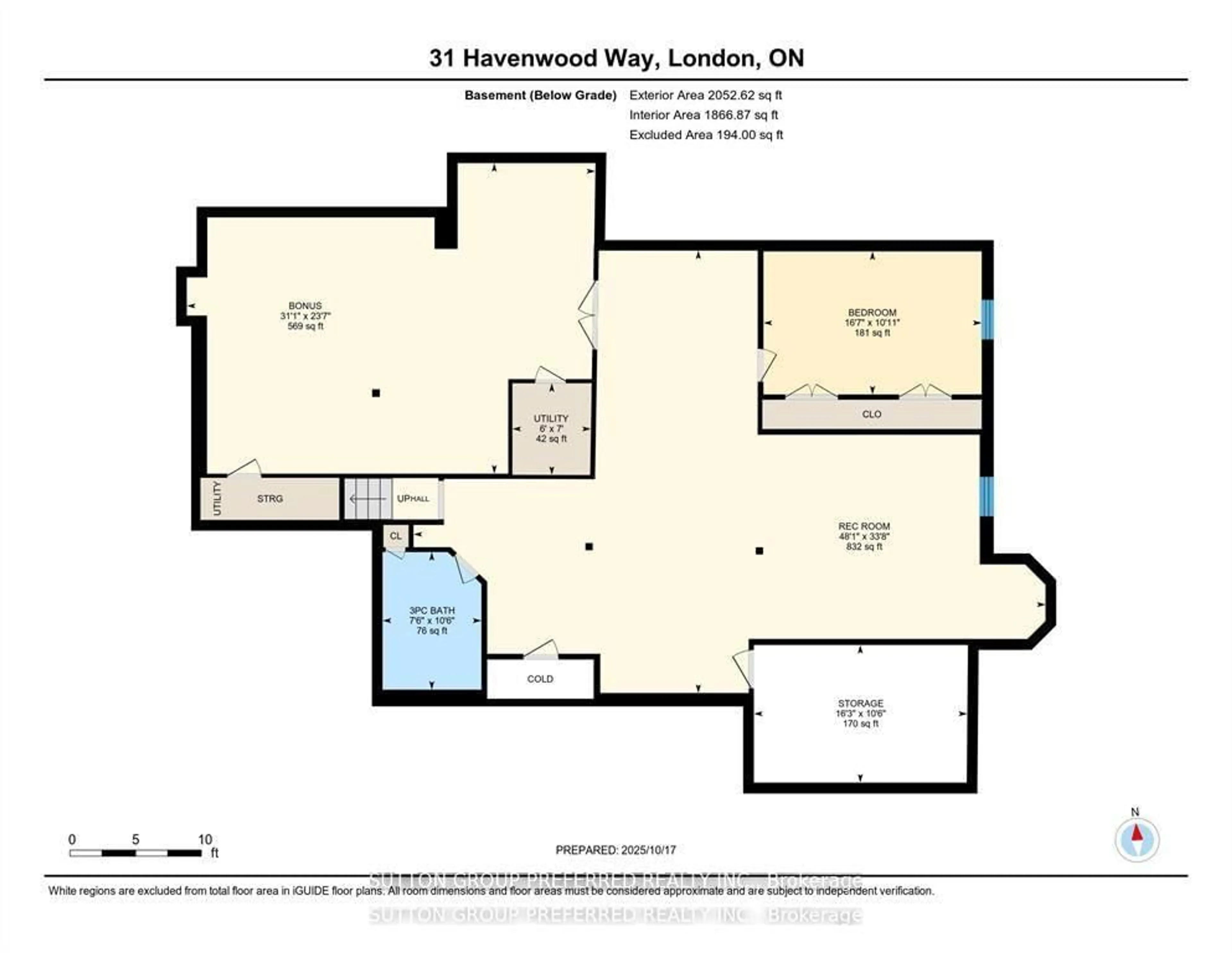 Floor plan for 31 Havenwood Way, London North Ontario N6H 5B8