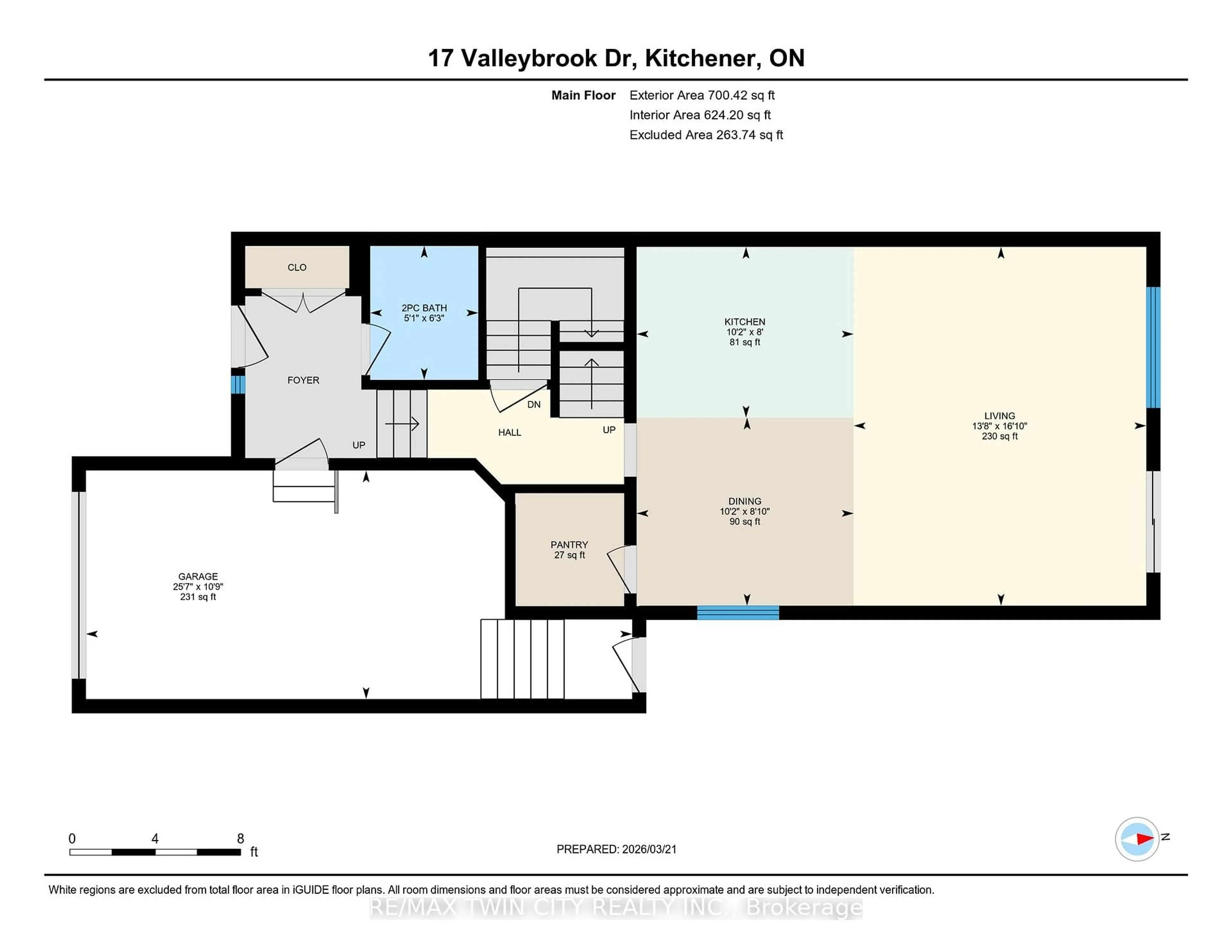 Floor plan for 17 Valleybrook Dr, Kitchener Ontario N2A 0J9