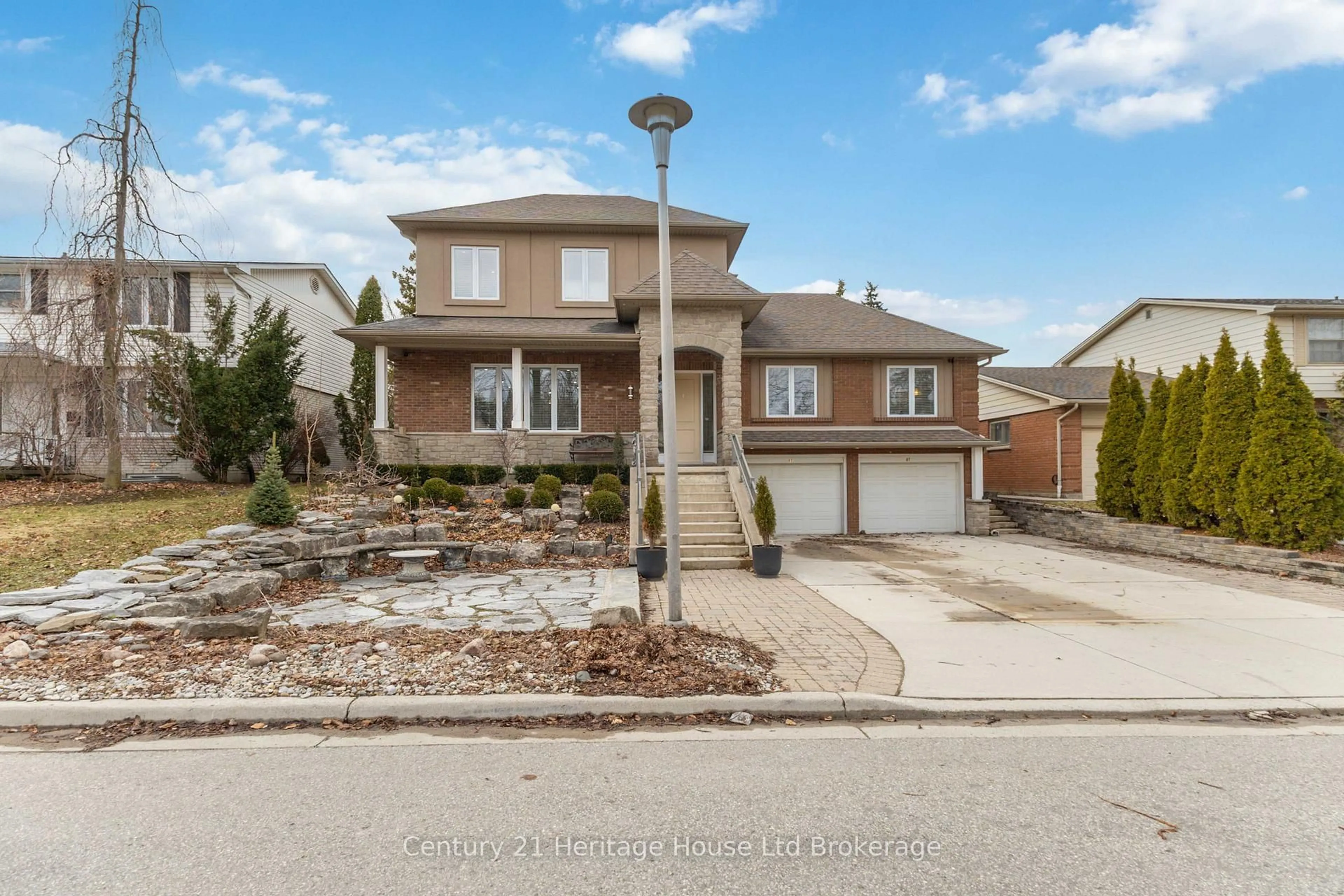 Home with brick exterior material, street for 61 Applewood Cres, London South Ontario N6J 3R1