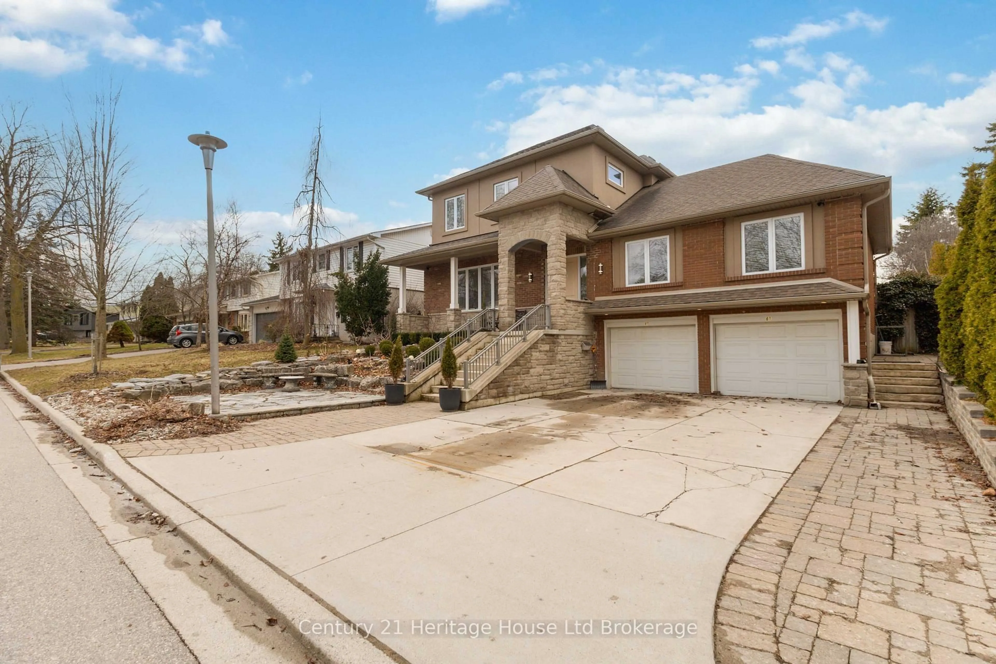 Home with brick exterior material, street for 61 Applewood Cres, London South Ontario N6J 3R1