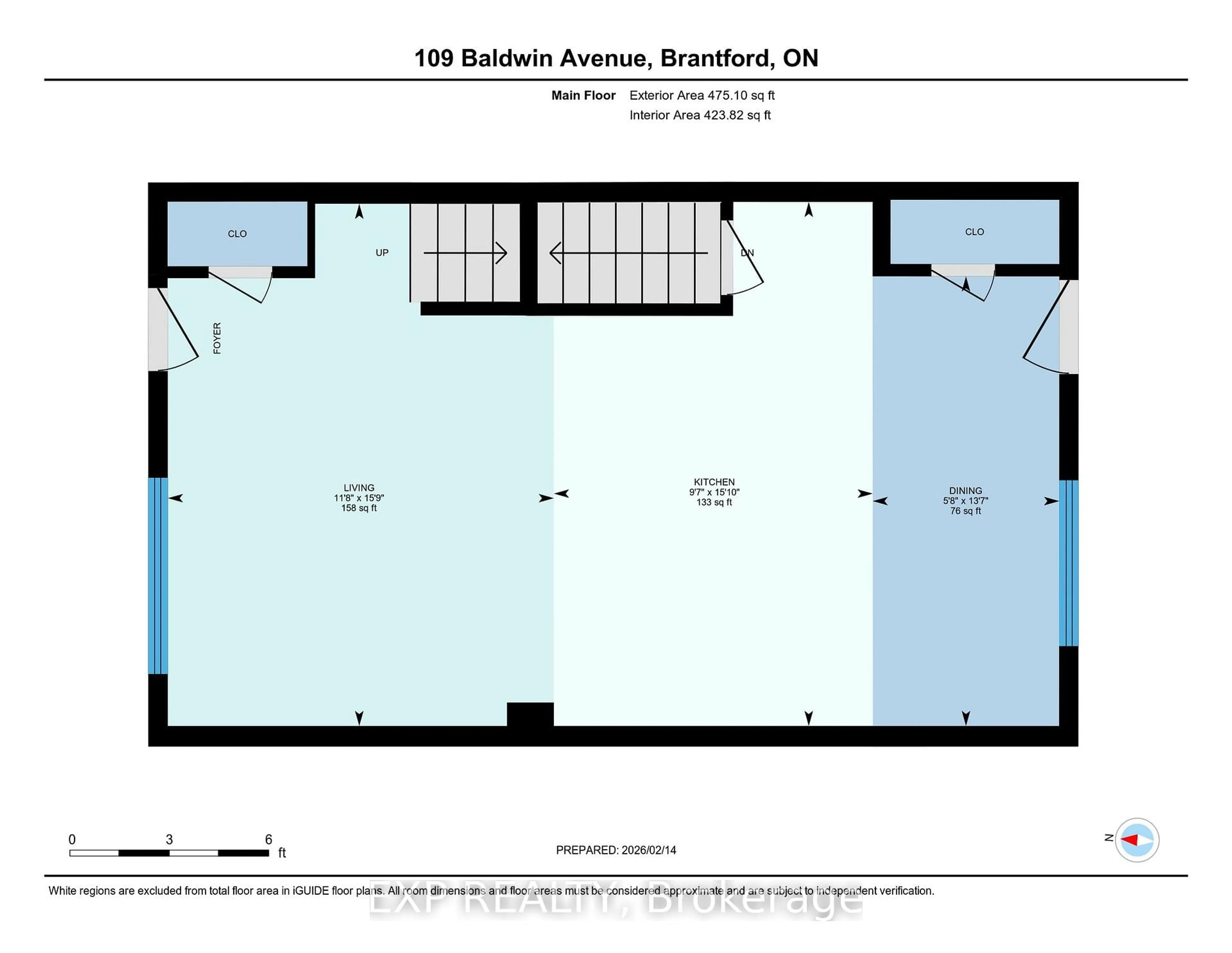 Floor plan for 107 Baldwin Ave, Brantford Ontario N3S 1H9