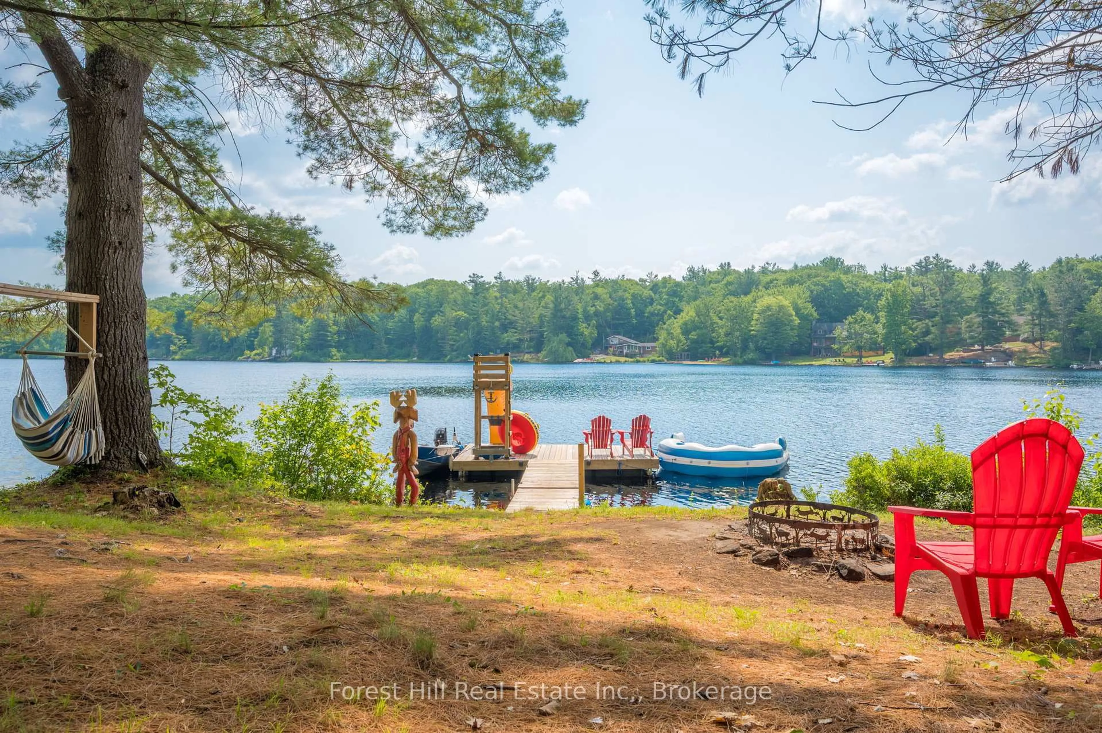 Patio, water/lake/river/ocean view for 1099 Bracken Tr, Minden Hills Ontario K0M 2L1