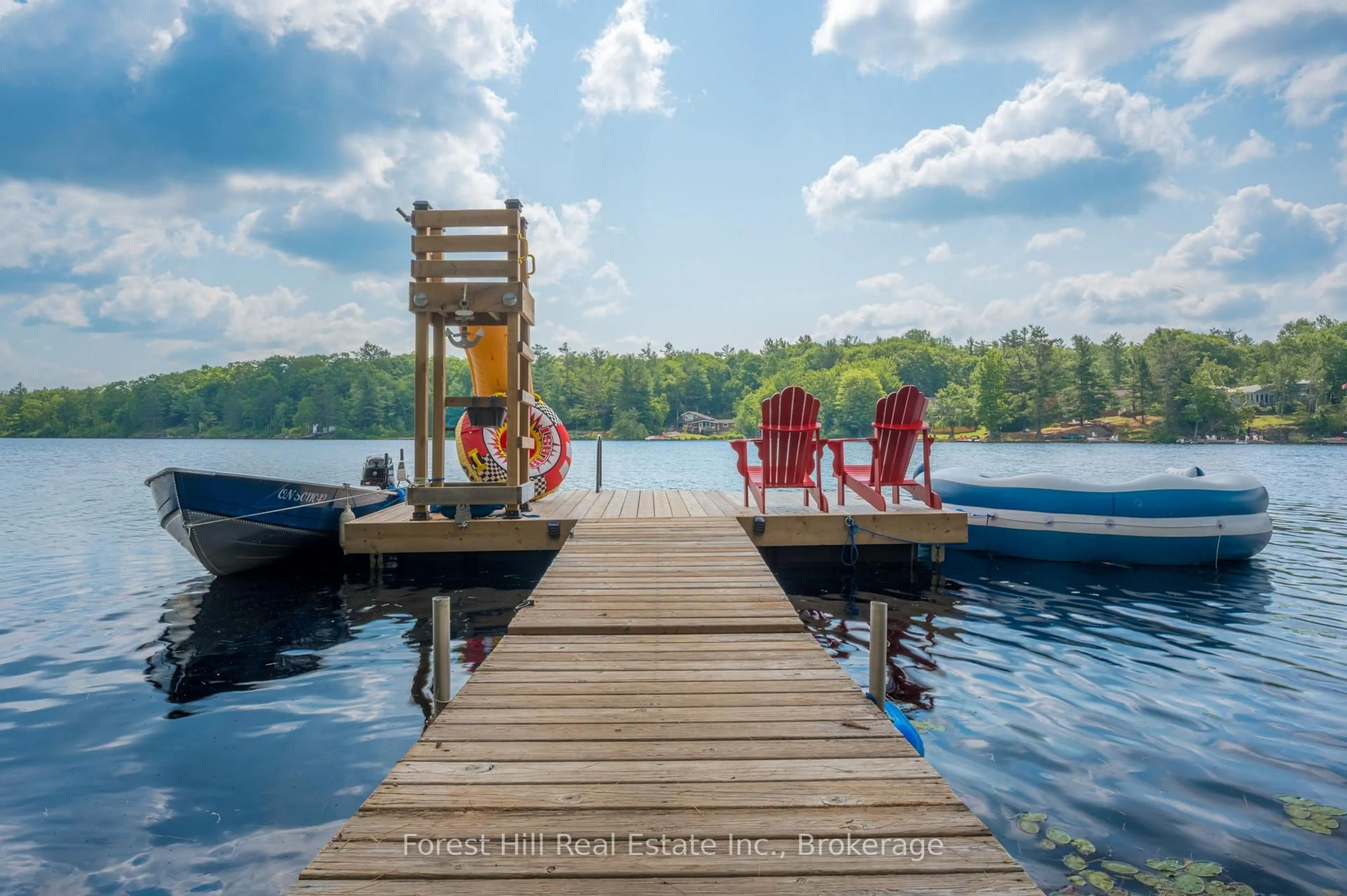Patio, water/lake/river/ocean view for 1099 Bracken Tr, Minden Hills Ontario K0M 2L1