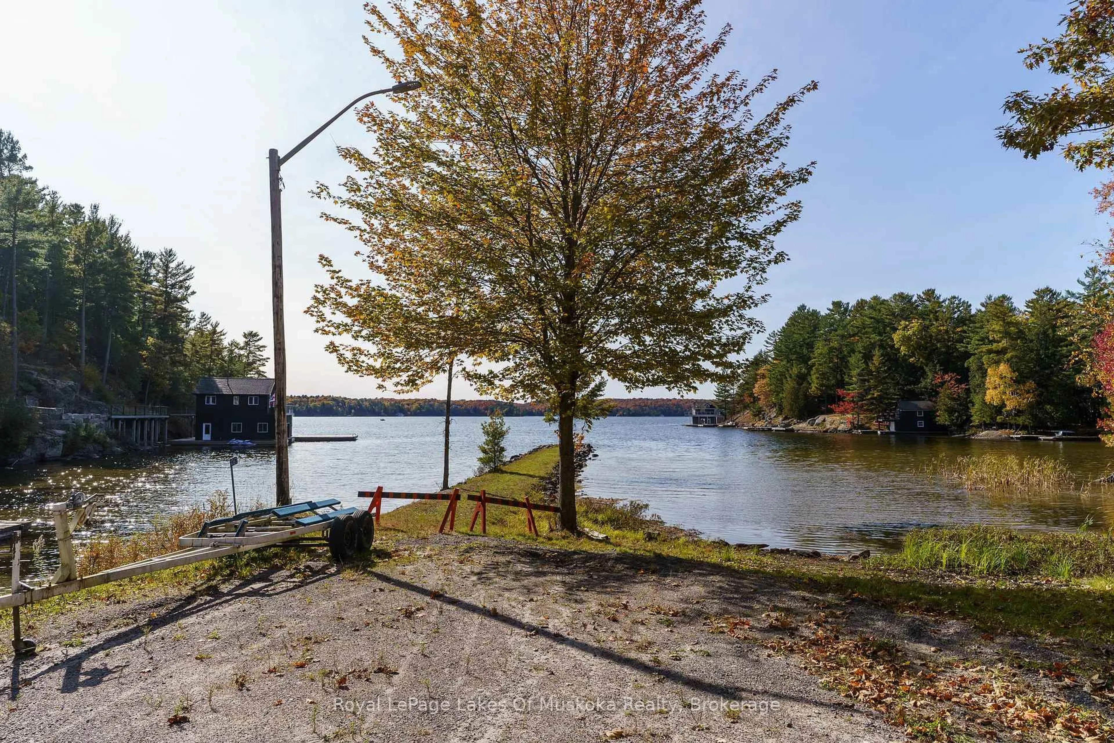 Patio, water/lake/river/ocean view for 1361 Rosseau Lake 2 Rd, Muskoka Lakes Ontario P0B 1M0