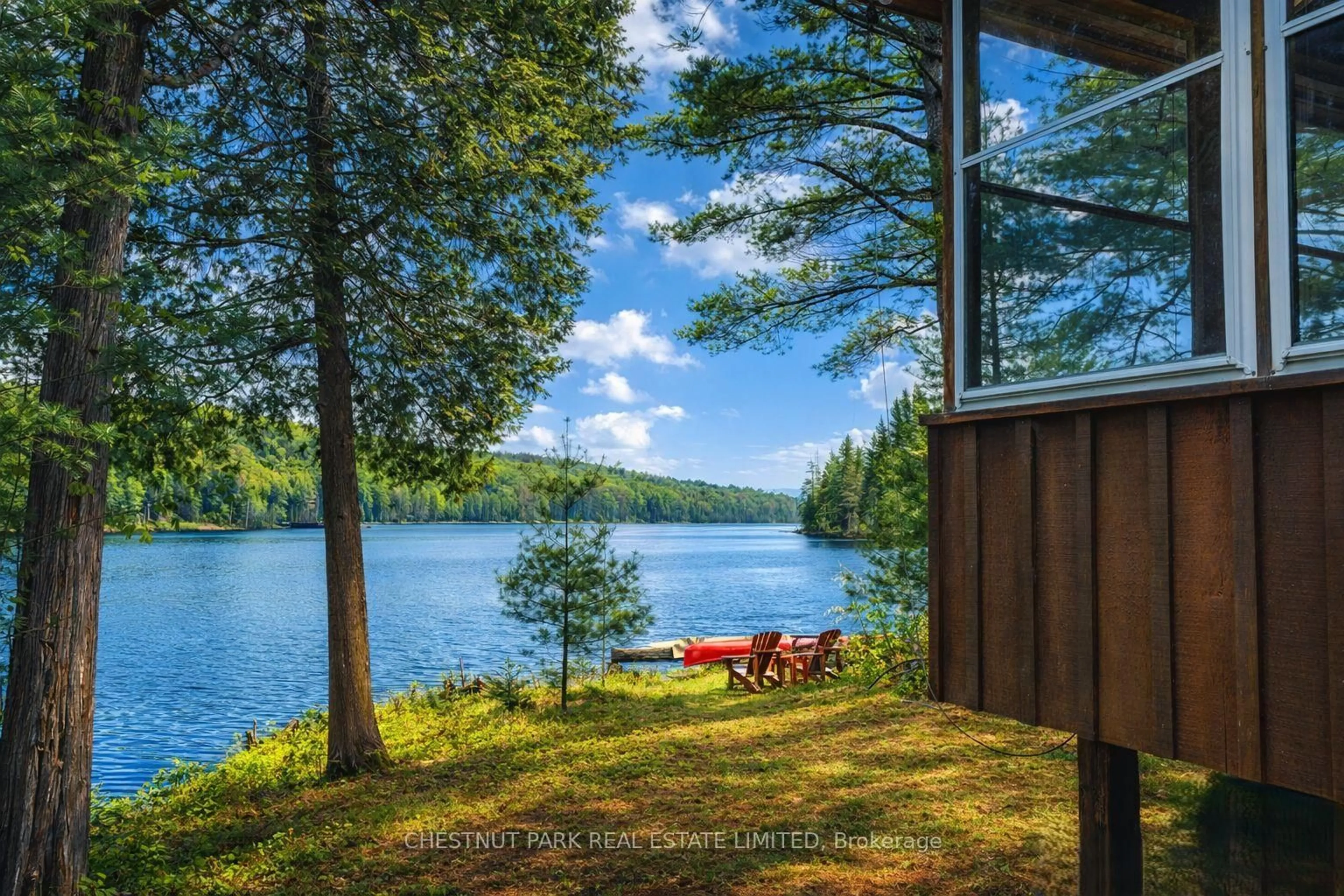 Patio, water/lake/river/ocean view for 2411 Soyers Lake Rd, Dysart et al Ontario K0M 1S0