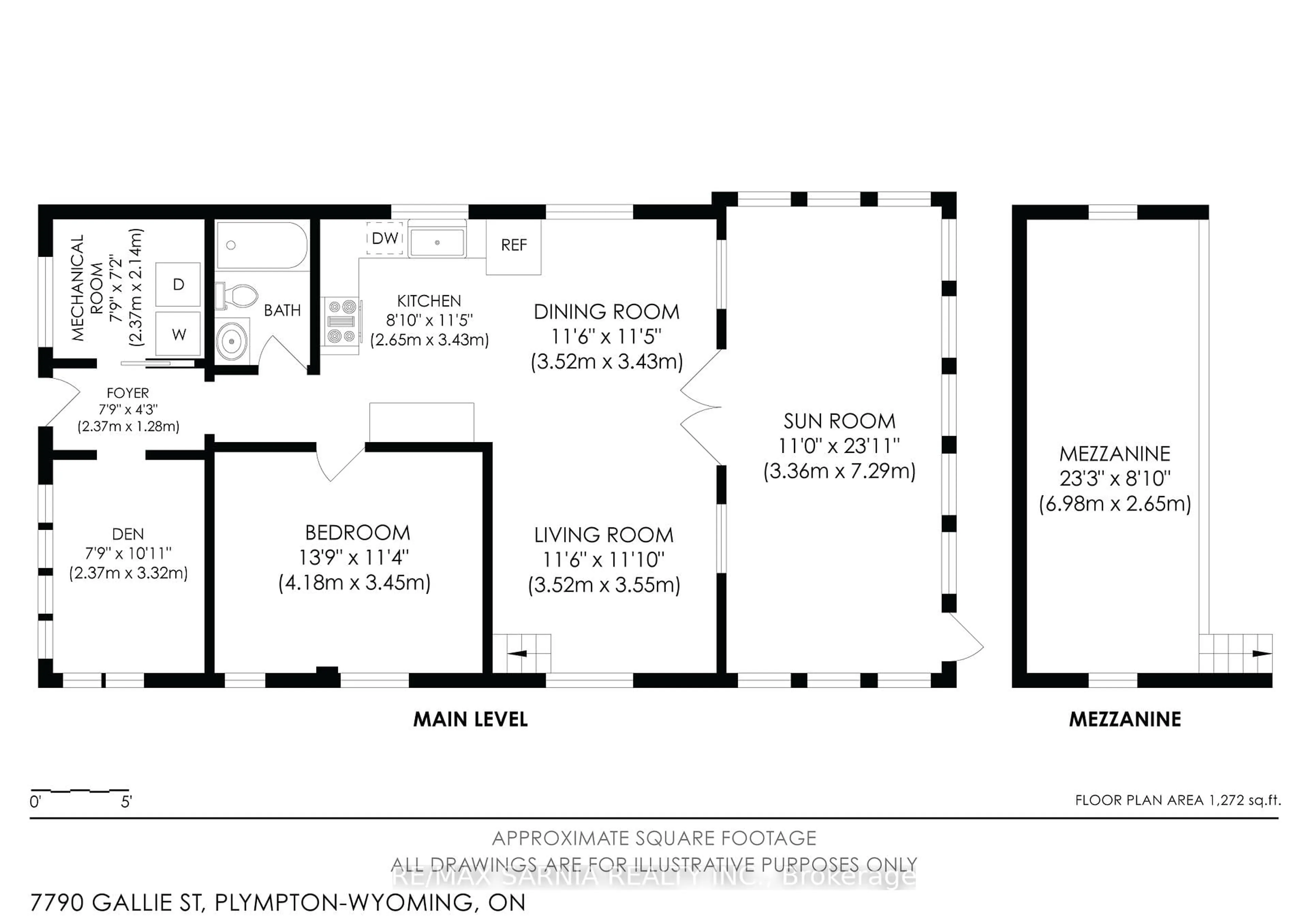 Floor plan for 7790 Gallie St, Plympton-Wyoming Ontario N0N 1J6