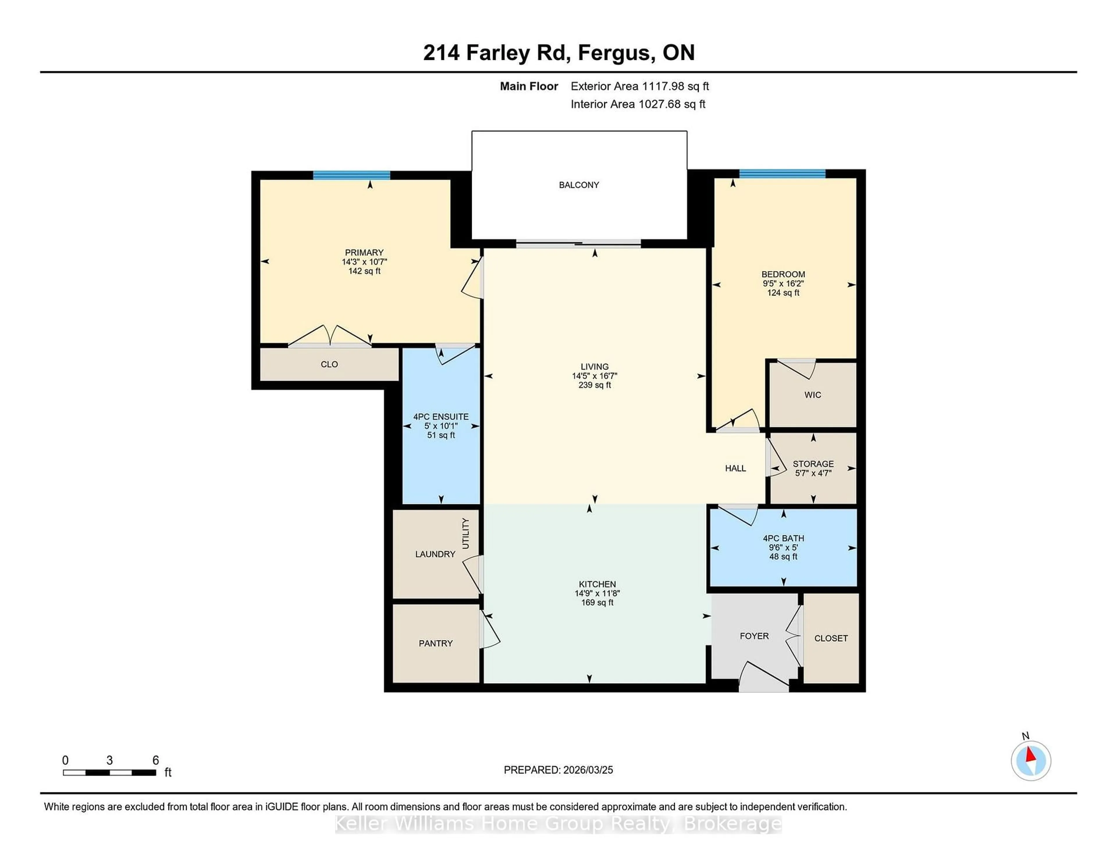Floor plan for 99B Farley Rd #214, Centre Wellington Ontario N1M 0K5