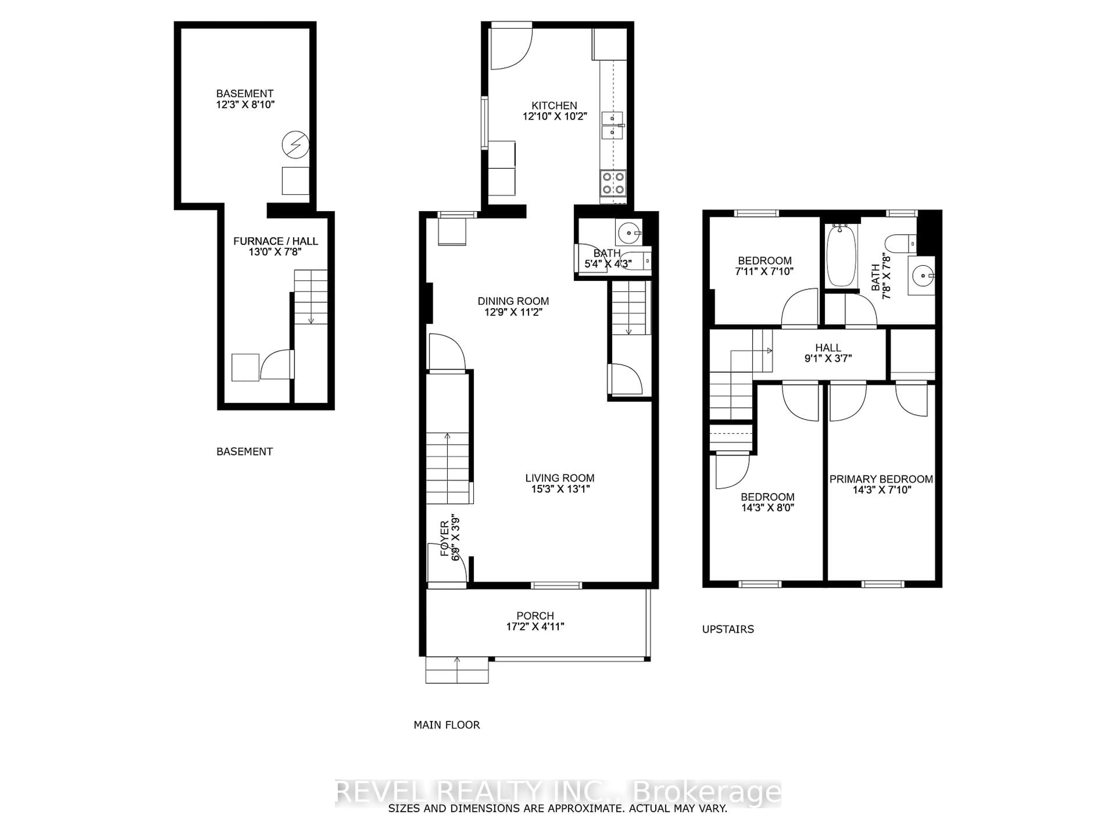 Floor plan for 51 Tisdale St, Hamilton Ontario L8L 5M3