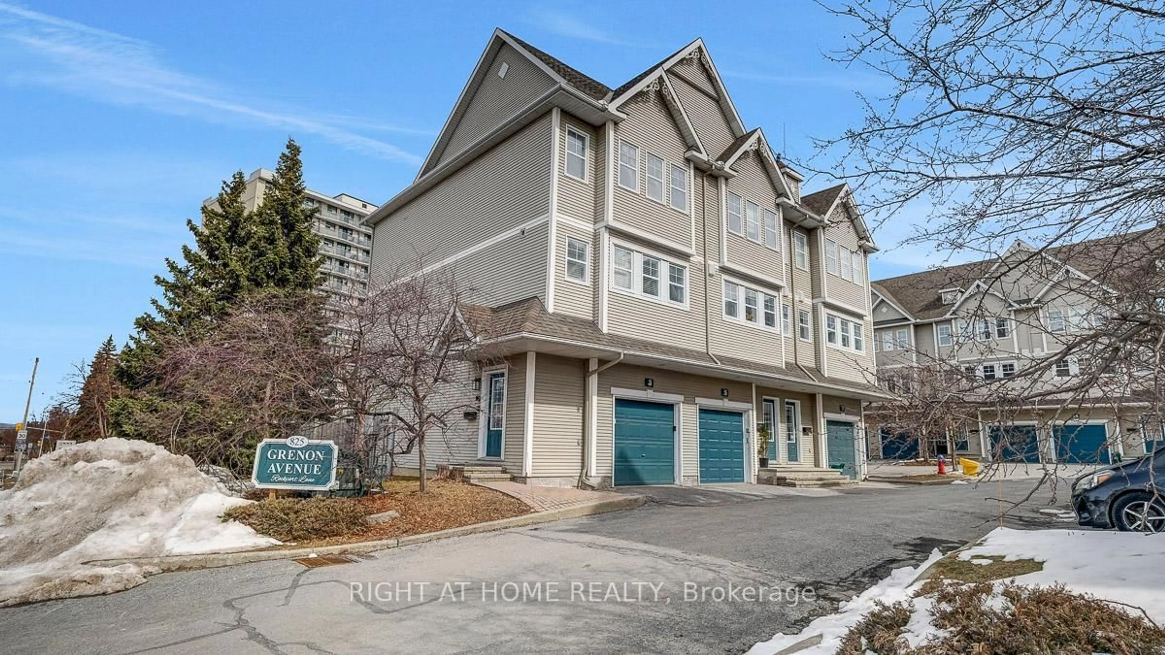 A pic from outside/outdoor area/front of a property/back of a property/a pic from drone, street for 825 Grenon Ave #3, Ottawa Ontario K2B 6G1