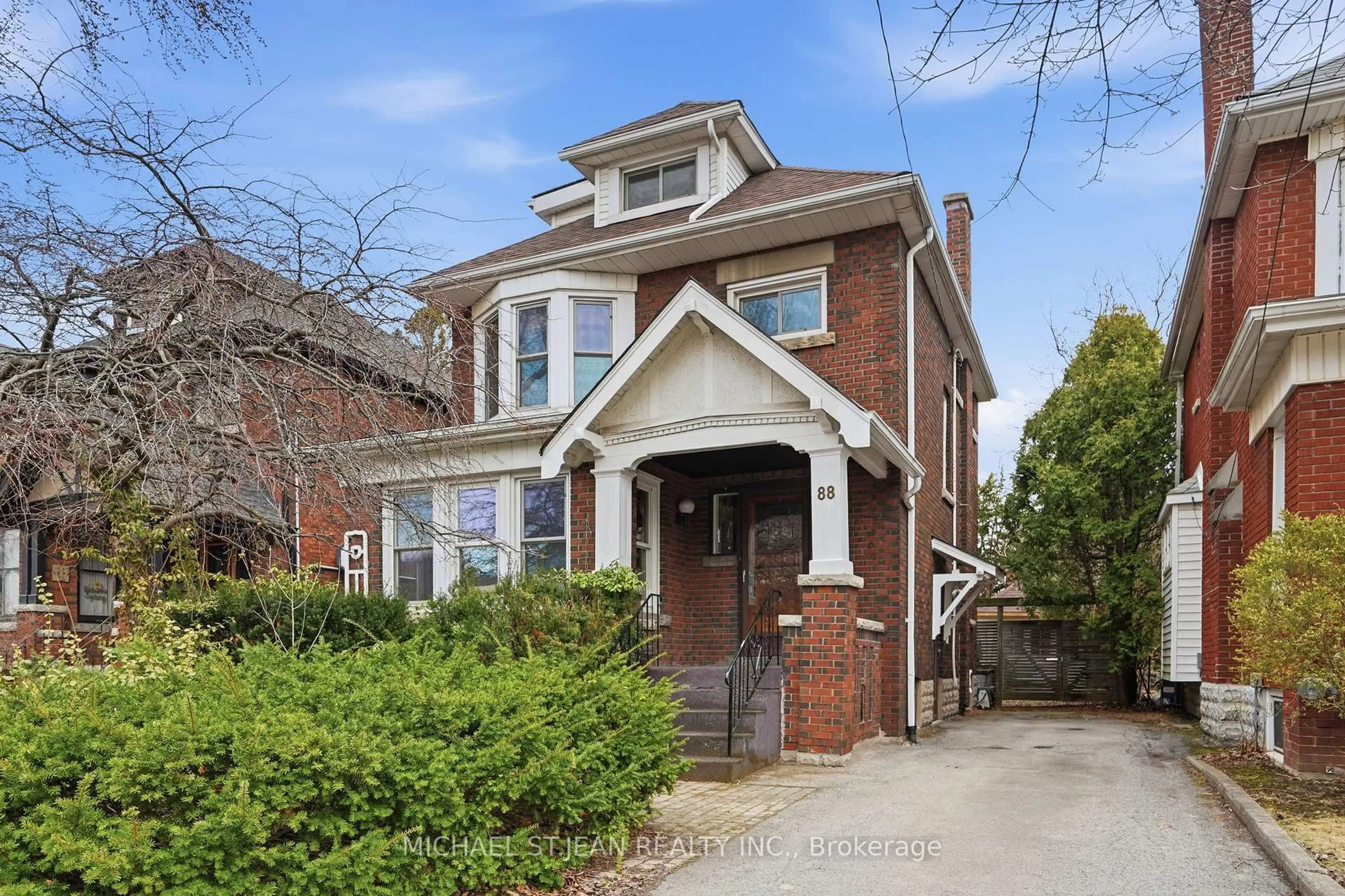 Home with brick exterior material, street for 88 Cline Ave, Hamilton Ontario L8S 3Z6