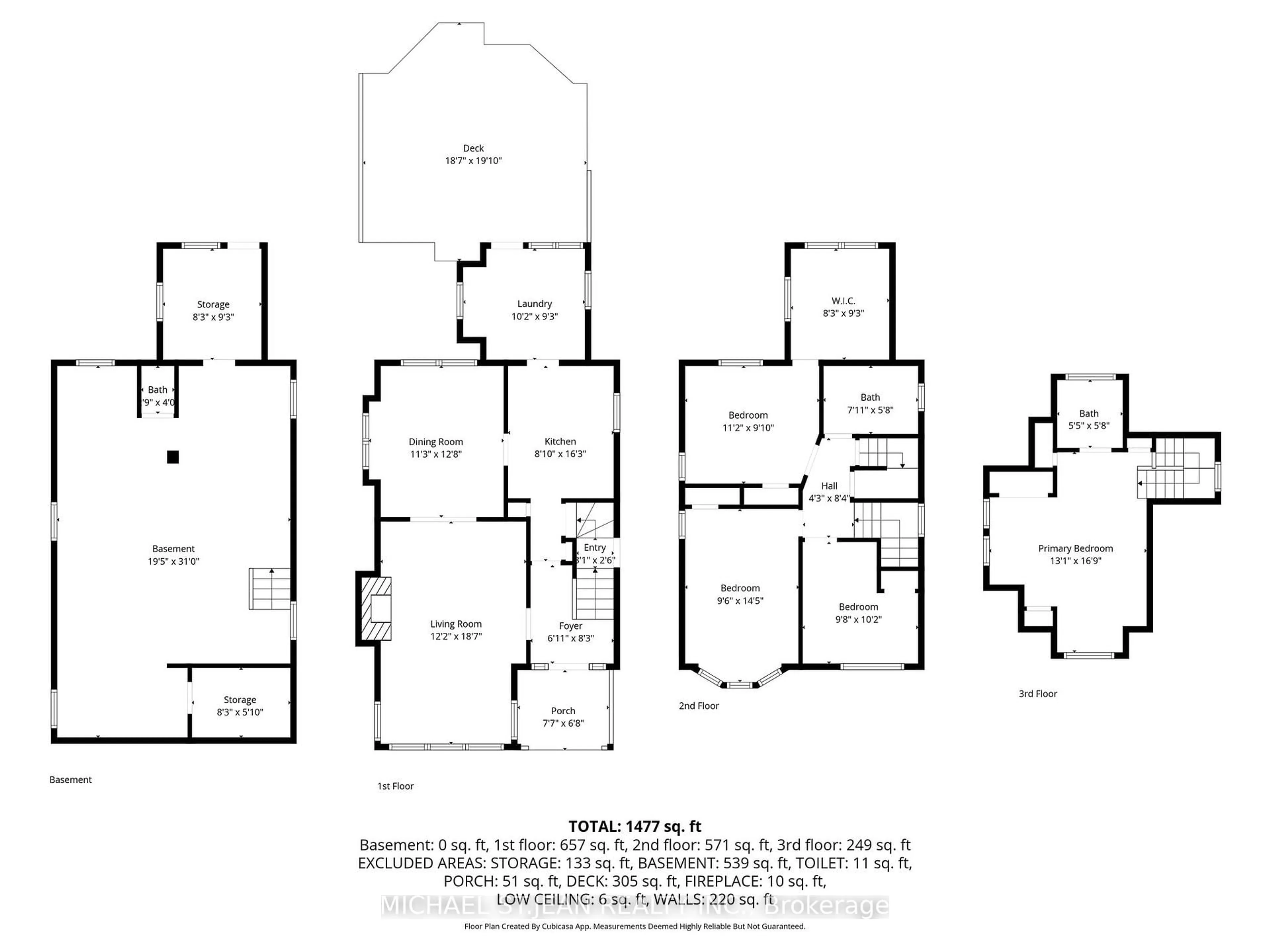 Floor plan for 88 Cline Ave, Hamilton Ontario L8S 3Z6
