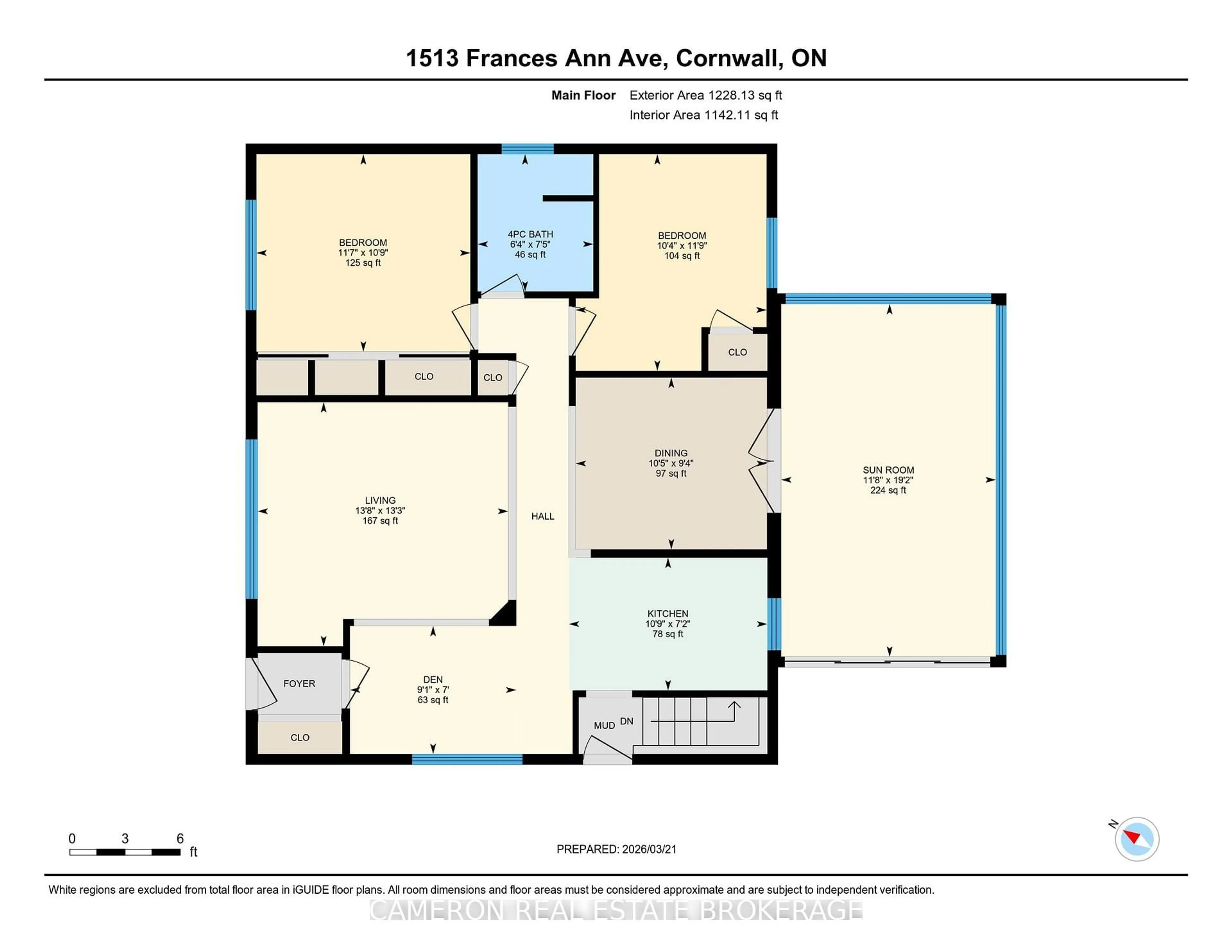 Floor plan for 1513 Frances Ann Ave, Cornwall Ontario K6H 2L3