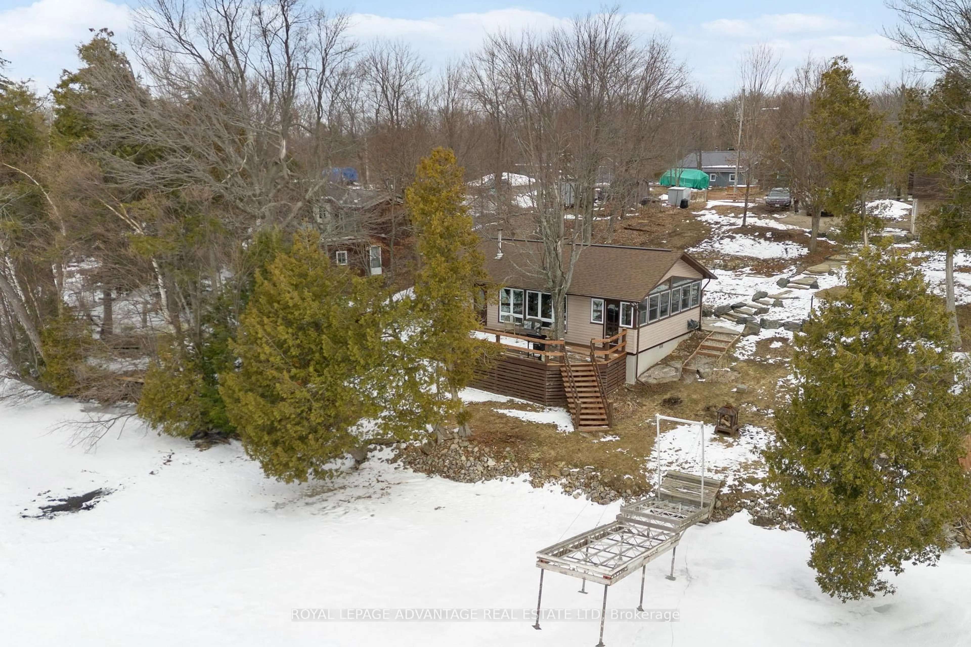 A pic from outside/outdoor area/front of a property/back of a property/a pic from drone, unknown for 64 B12 Rd, Rideau Lakes Ontario K0G 1L0