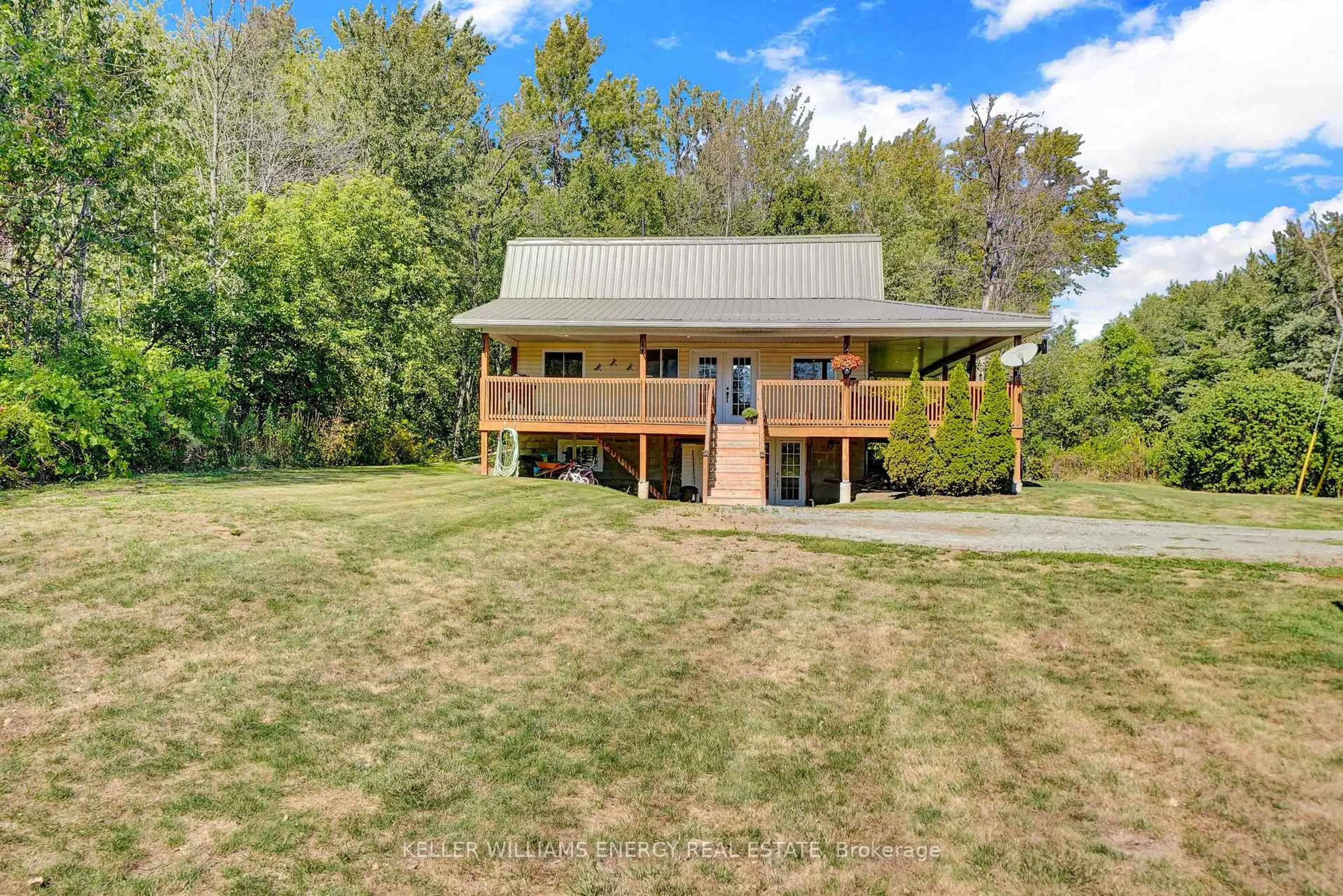 A pic from outside/outdoor area/front of a property/back of a property/a pic from drone, water/lake/river/ocean view for 525 FRY Rd, Prince Edward County Ontario K0K 2T0
