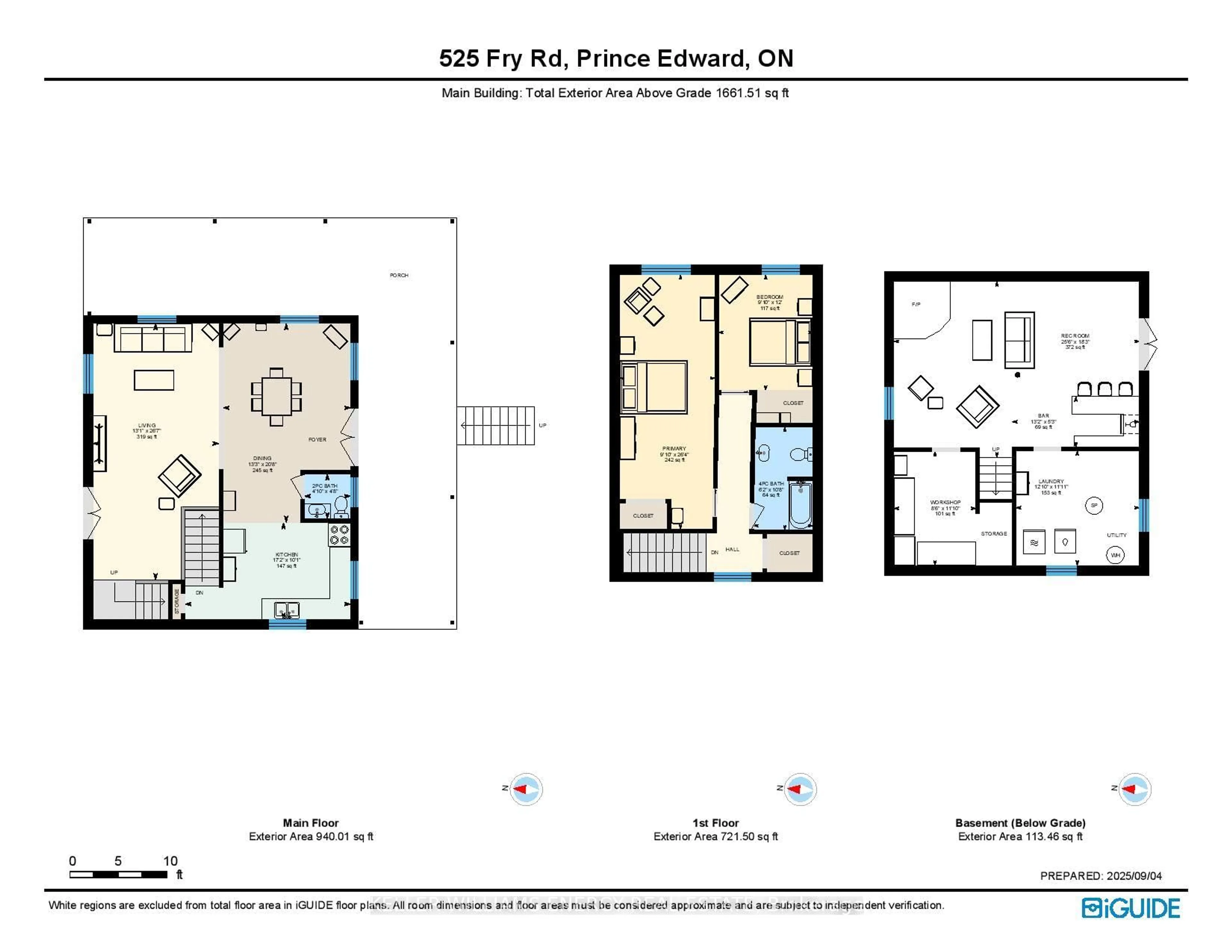 Floor plan for 525 FRY Rd, Prince Edward County Ontario K0K 2T0