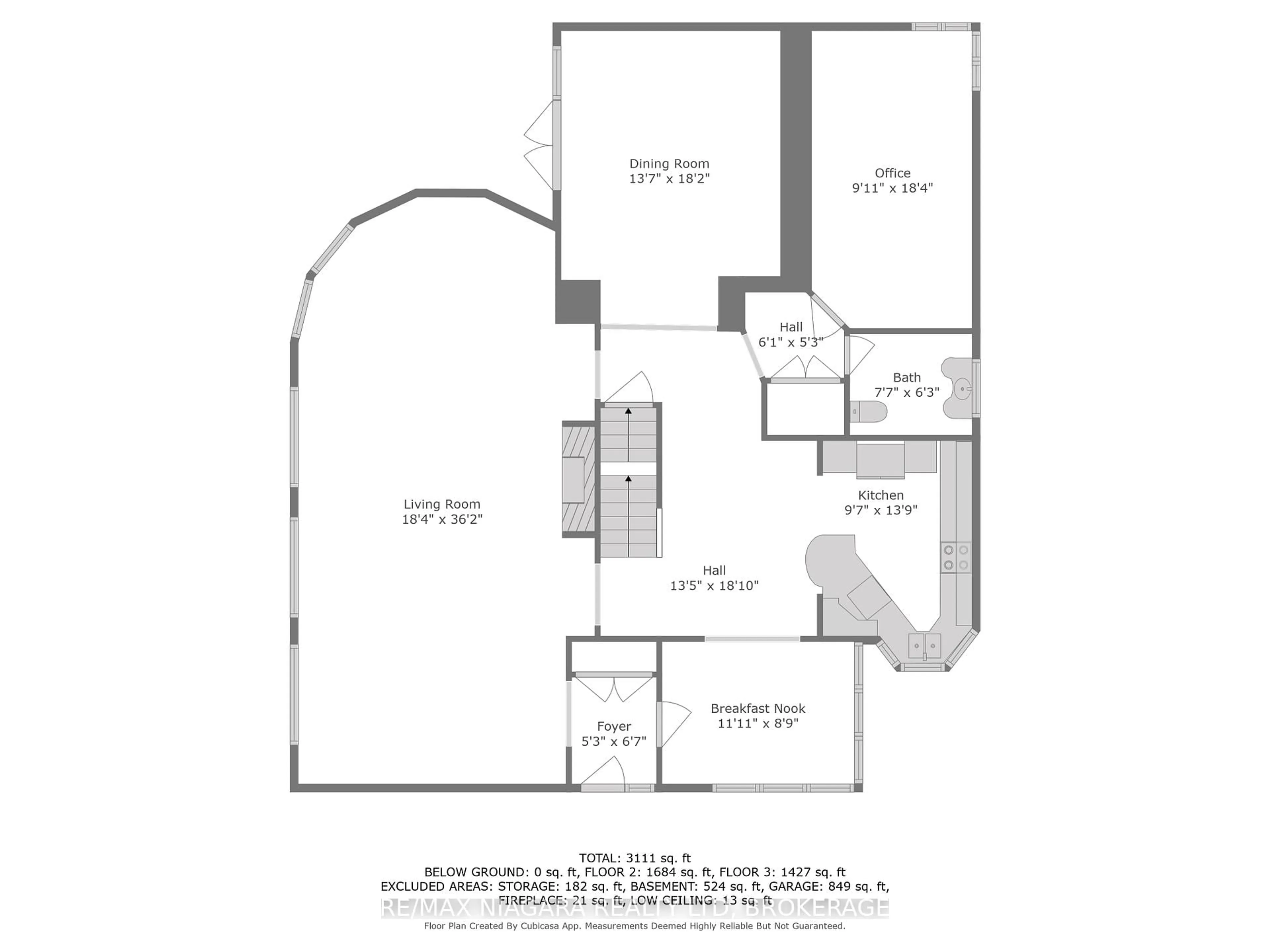 Floor plan for 101 Tennessee Ave, Port Colborne Ontario L3K 2R8