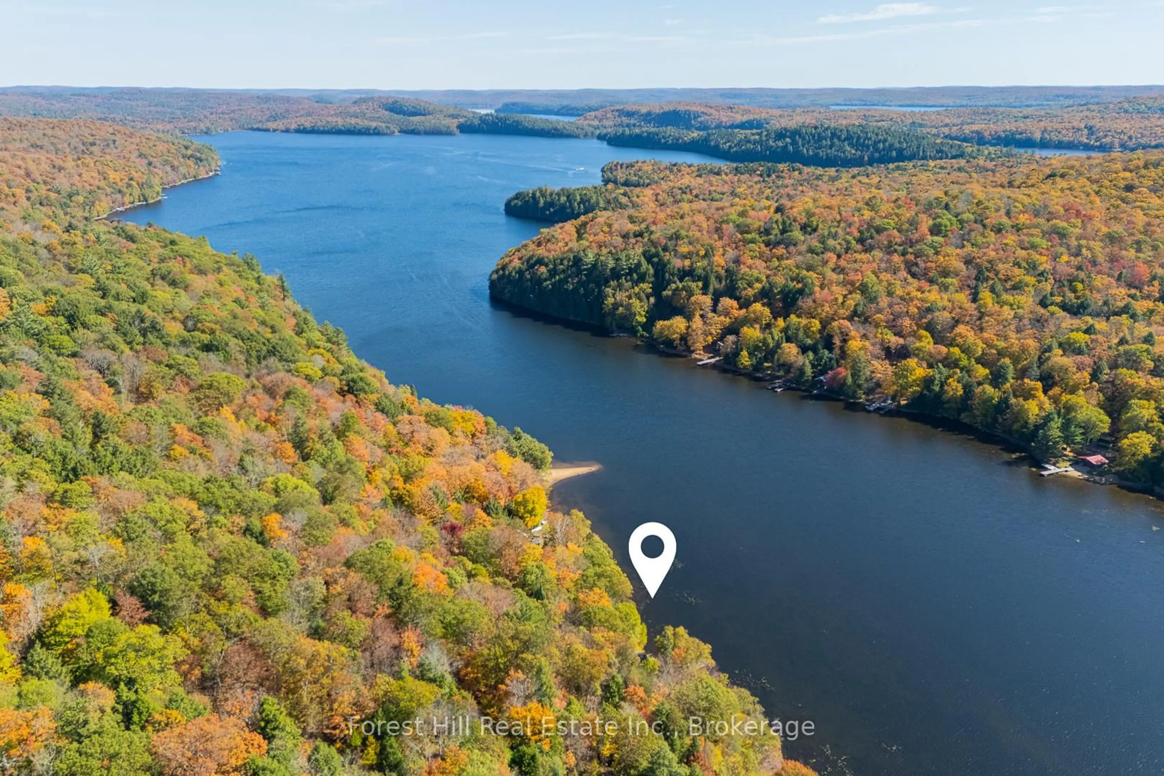 A pic from outside/outdoor area/front of a property/back of a property/a pic from drone, water/lake/river/ocean view for 1187 Ivy Lane, Algonquin Highlands Ontario P0A 1E0