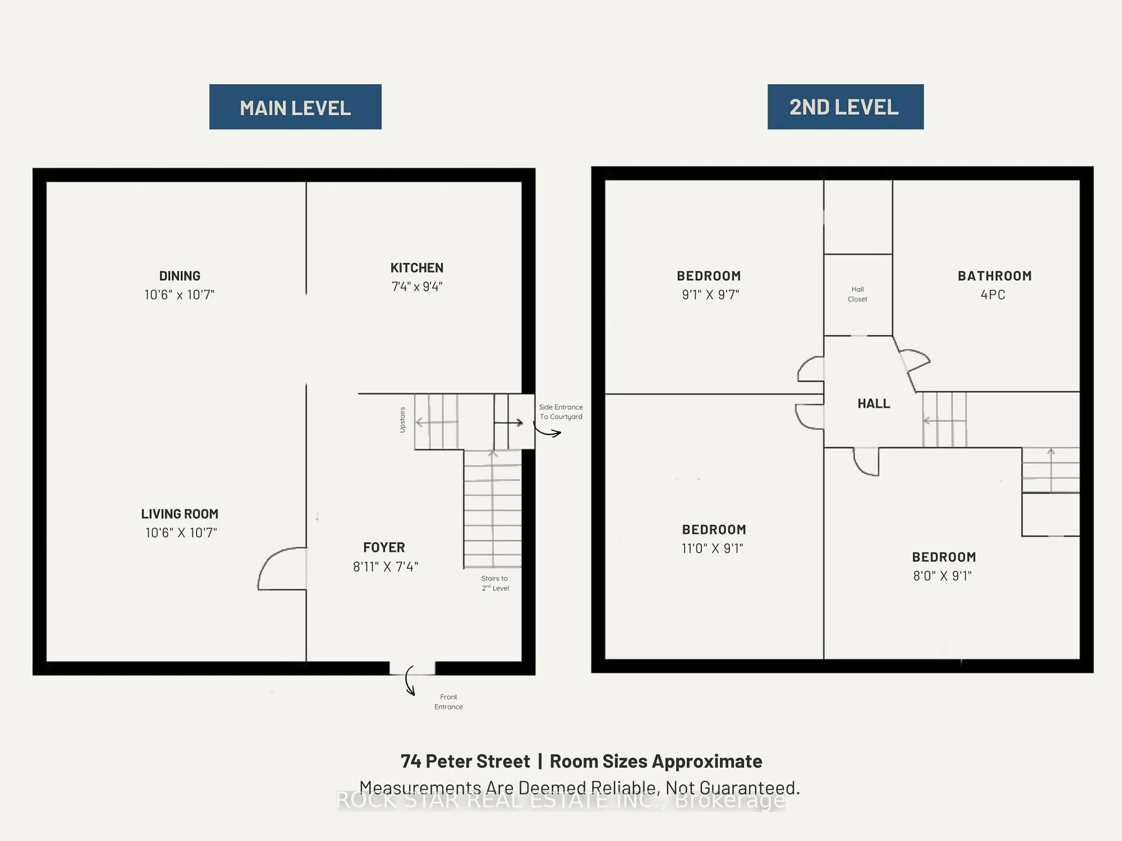 Floor plan for 73 Peter St, Hamilton Ontario L8R 1T4
