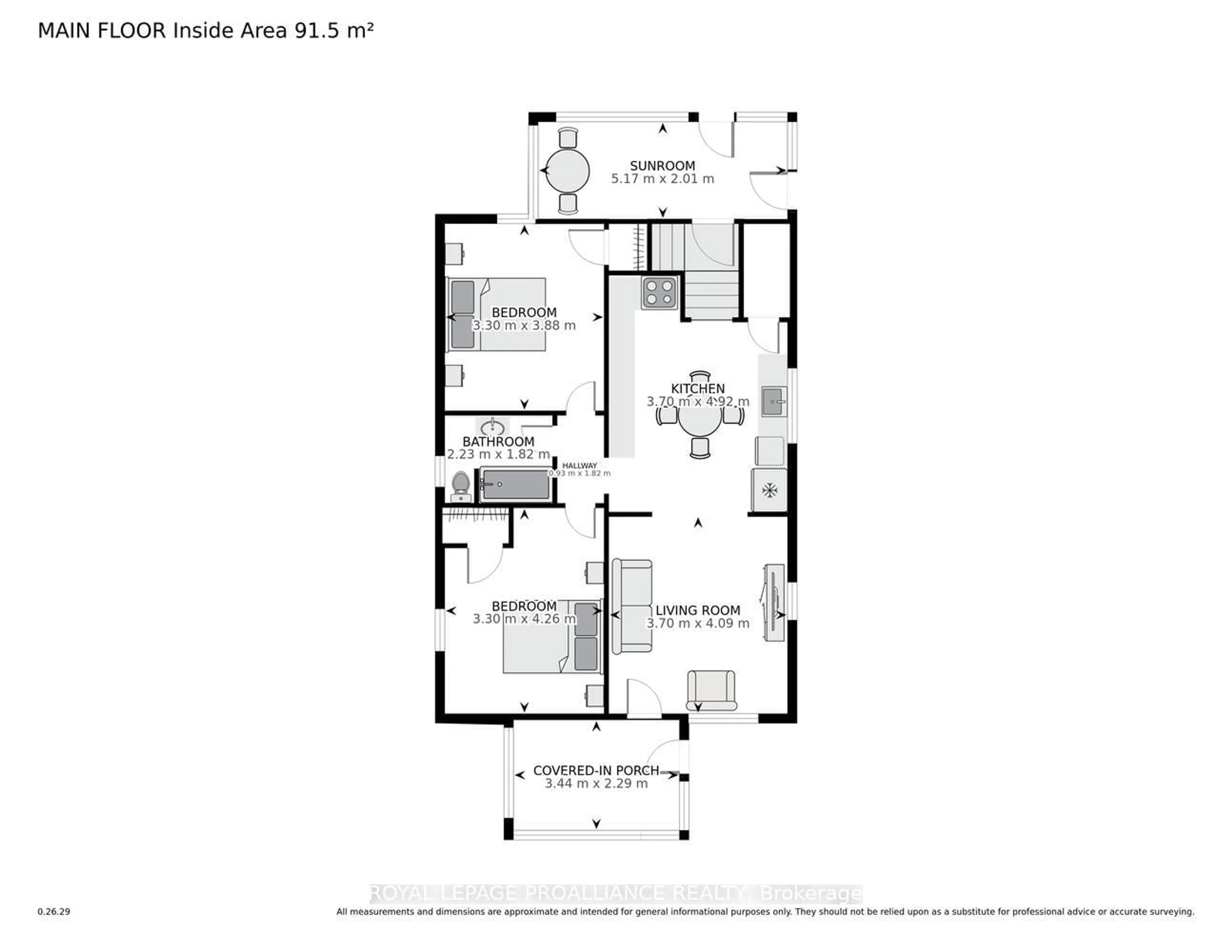 Floor plan for 28 Oak St, Brockville Ontario K6V 5R2